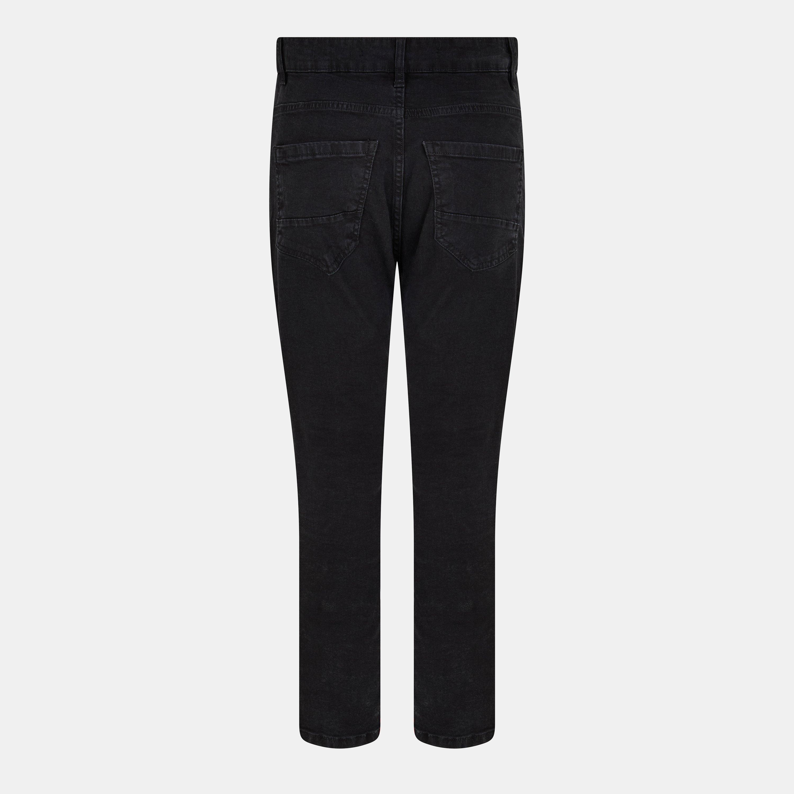 Charcoal Wash - Brave Soul - Mens Charcoal Wash Bike Jean with Multi Stitch Detail and Zips - 2