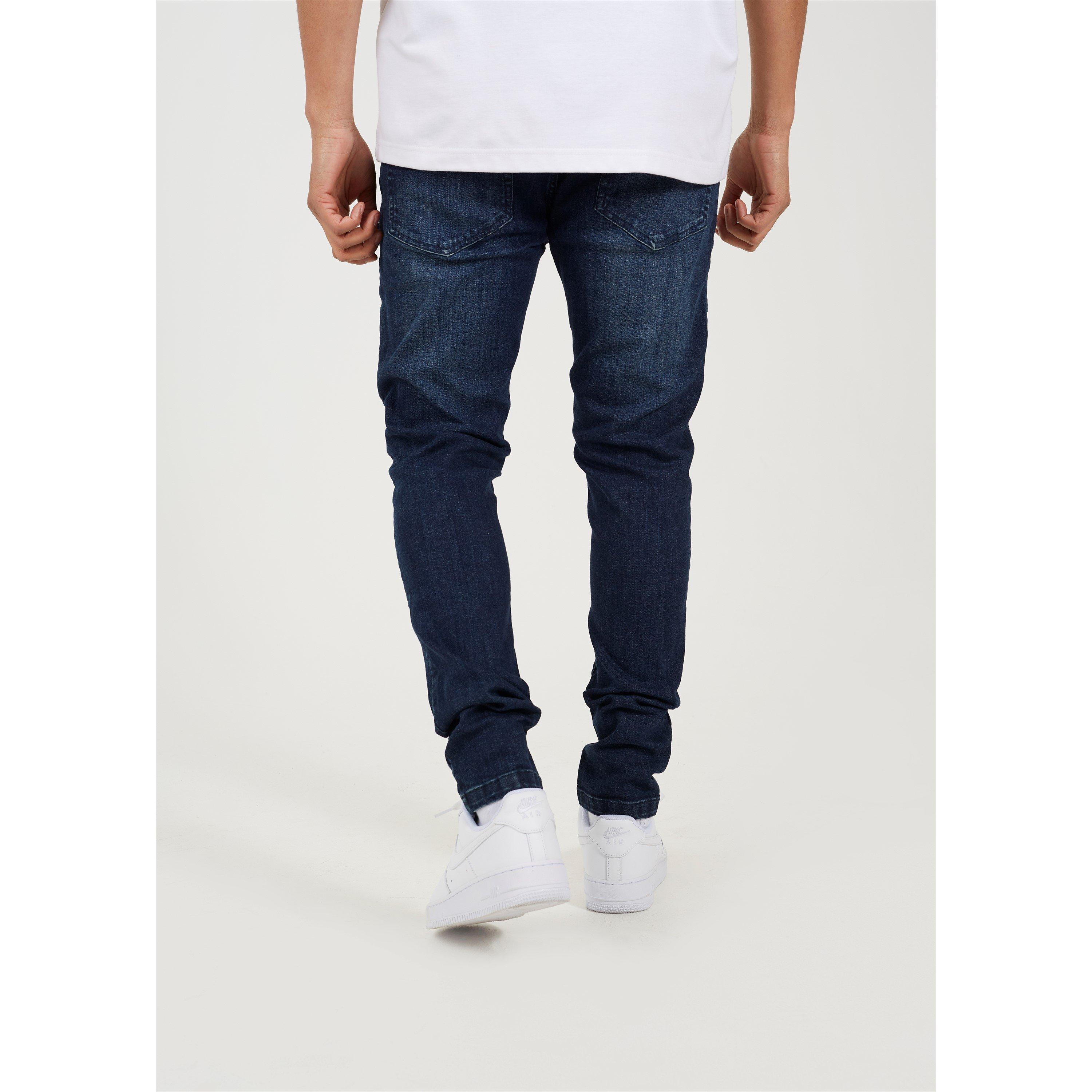 Donkerblauw - Brave Soul - Blue Biker Jean - 3