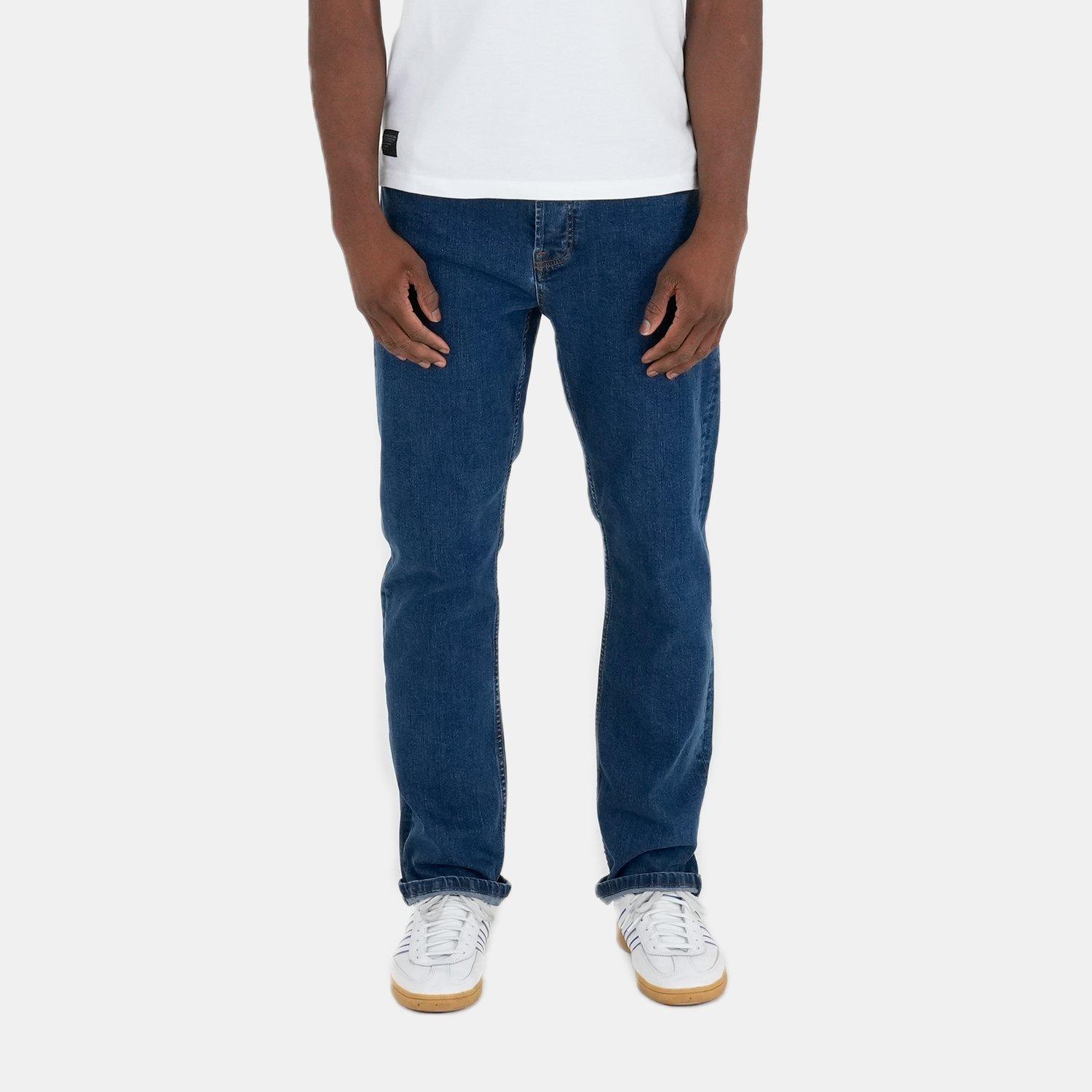 Mid Wash - Peaceful Hooligan - Straight Loose Fit Denim Jeans Mens - 1