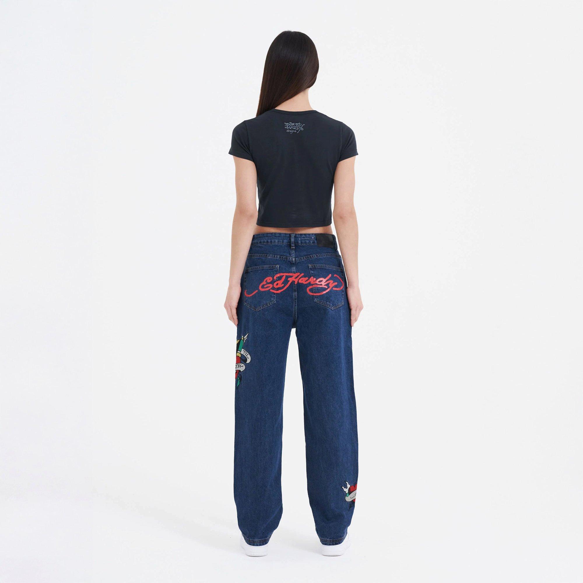 Washed Black - Ed Hardy - Women's Crop Top - 3