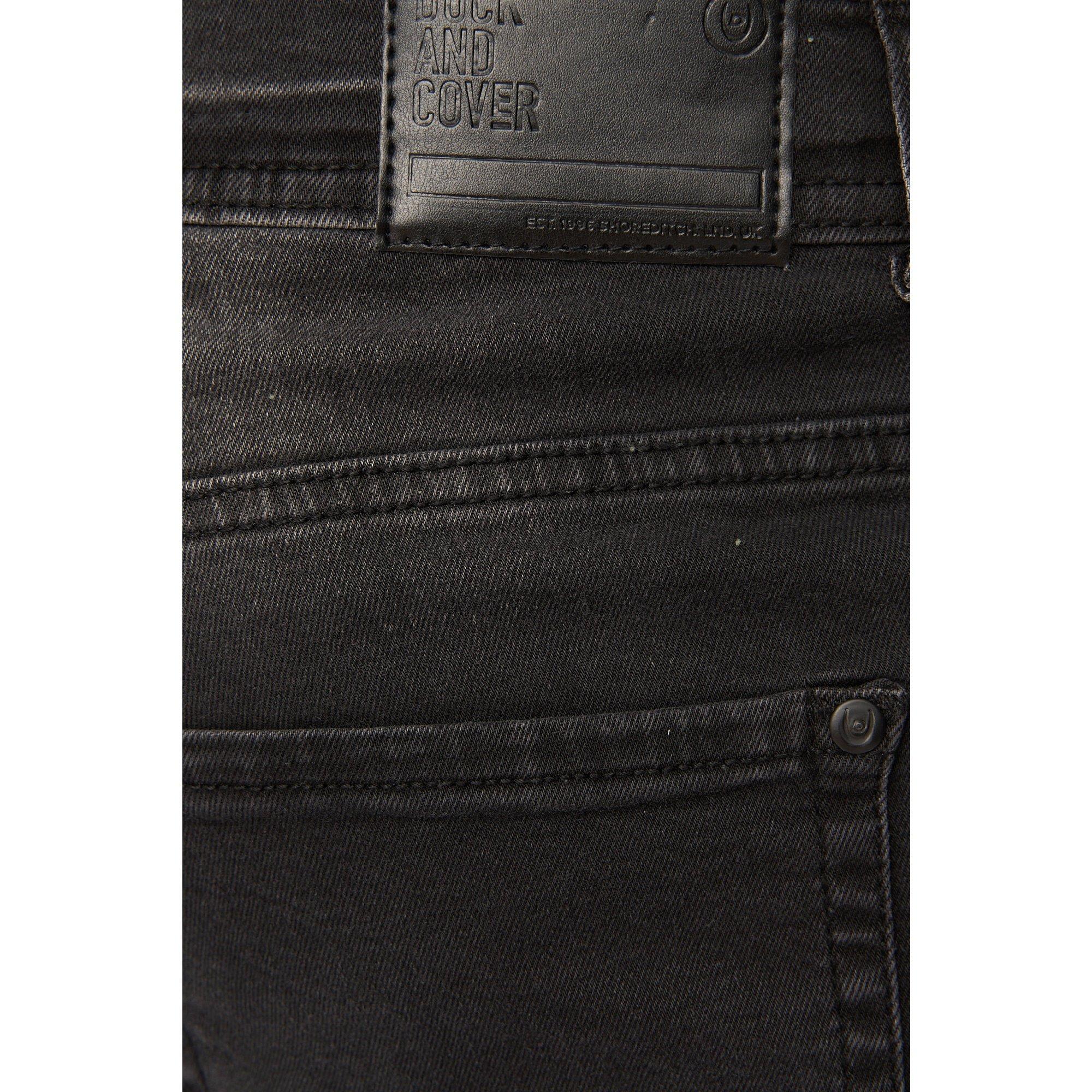 BLACK - Duck and Cover - Men's Kelvyn Relaxed Fit Straight Leg Jeans - 5