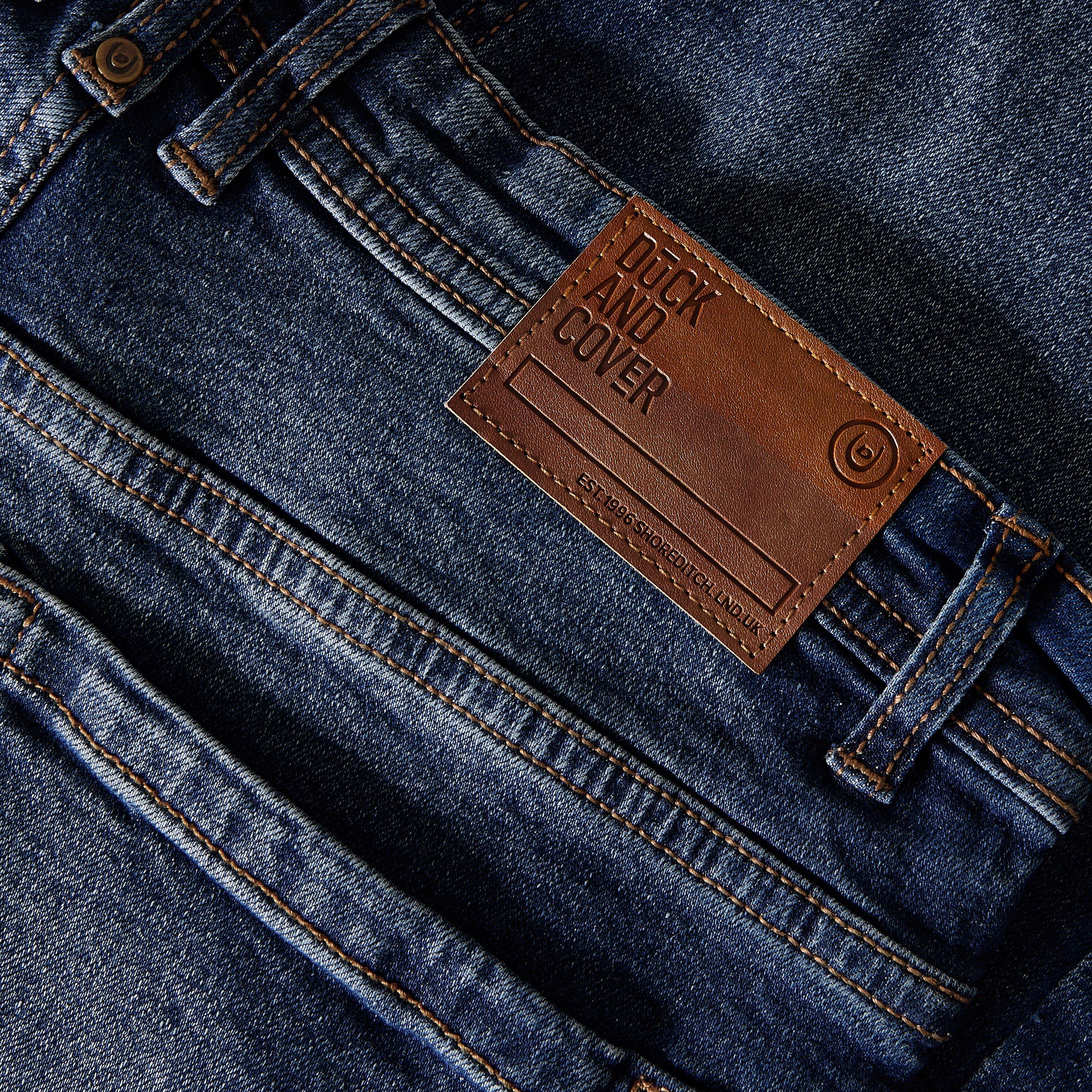 MID WASH - Duck and Cover - Men's Kelvyn Relaxed Fit Straight Leg Jeans - 3