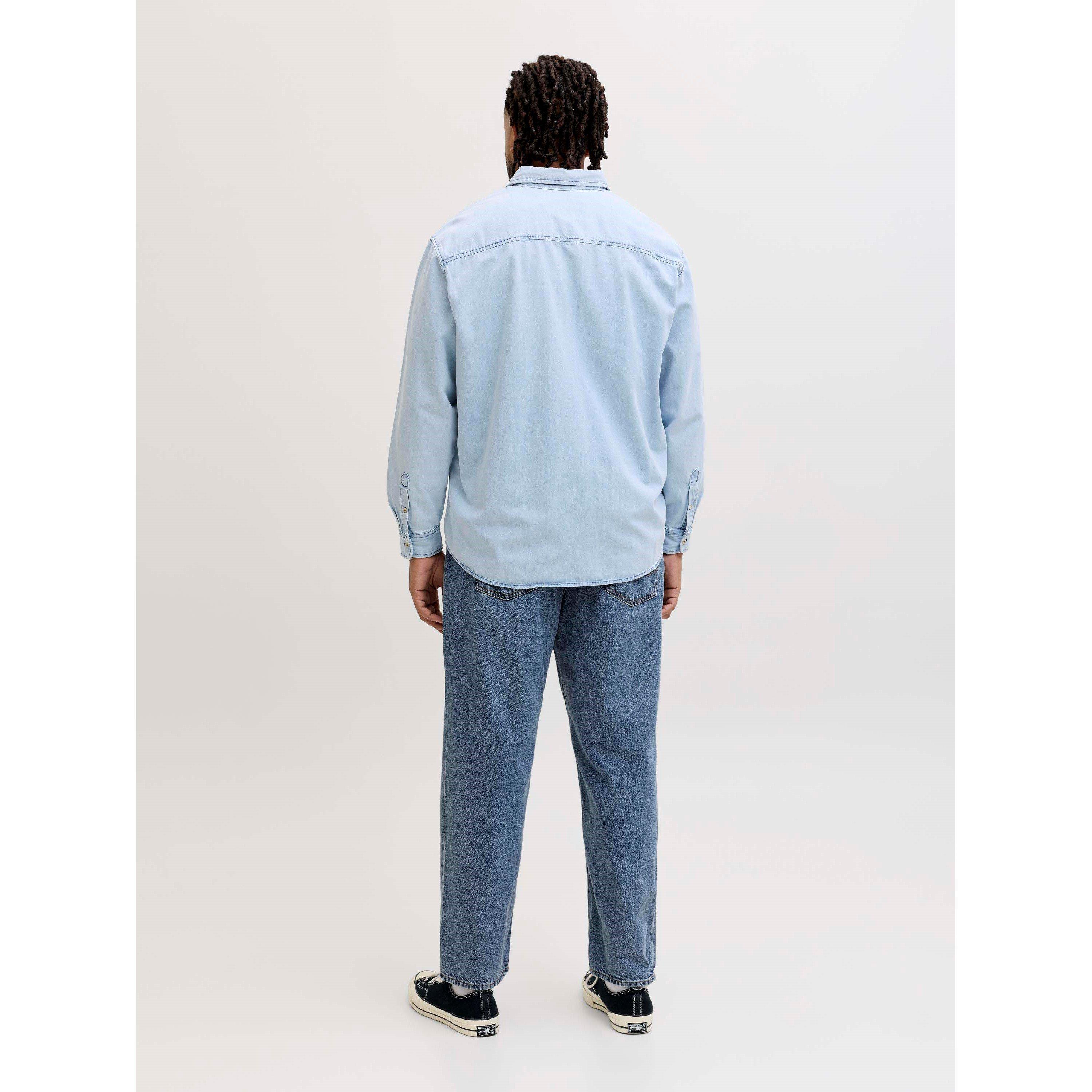 Blauwe Denim - Jack and Jones - Men's Chris Original Straight Leg Jeans - 4