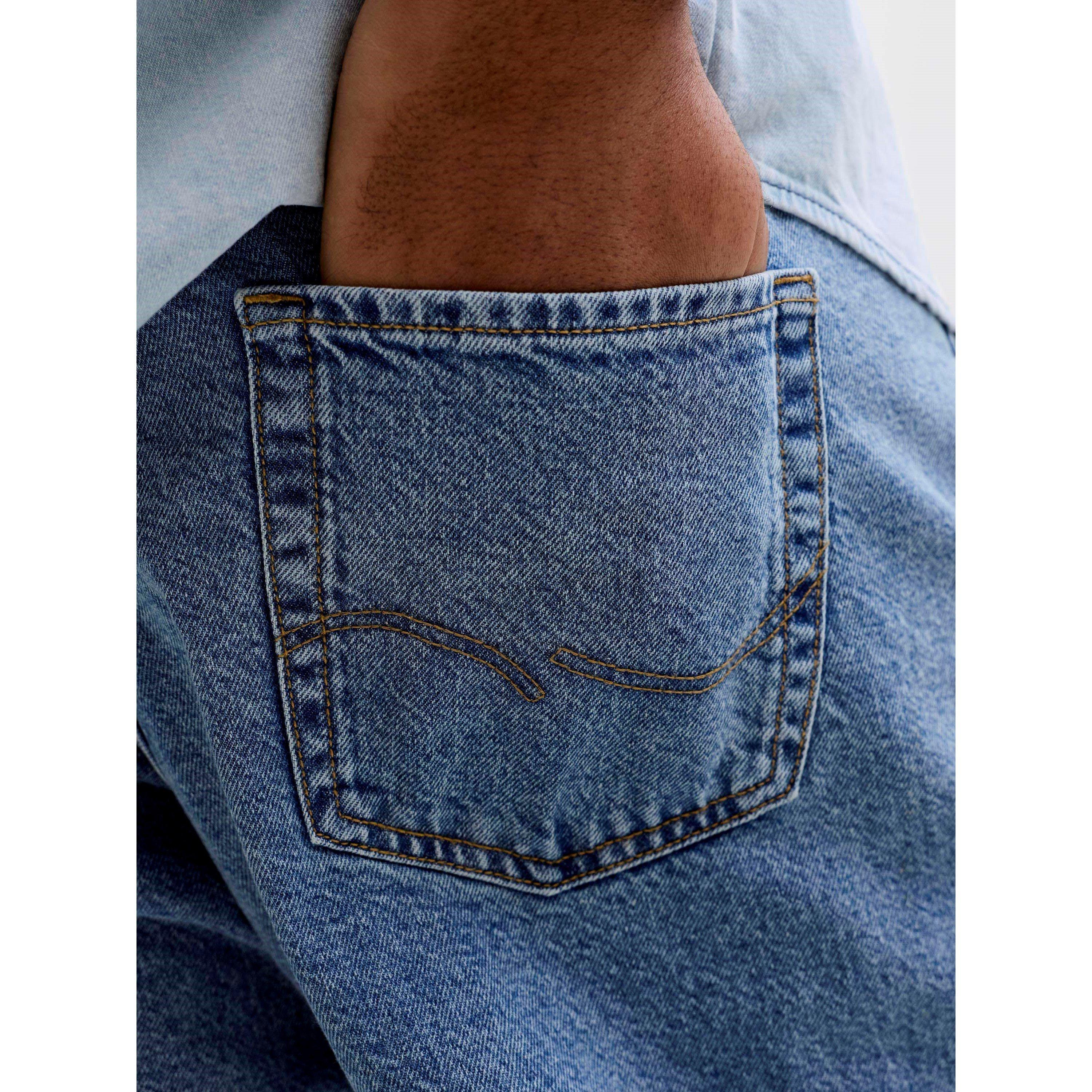 Blauwe Denim - Jack and Jones - Men's Chris Original Straight Leg Jeans - 5