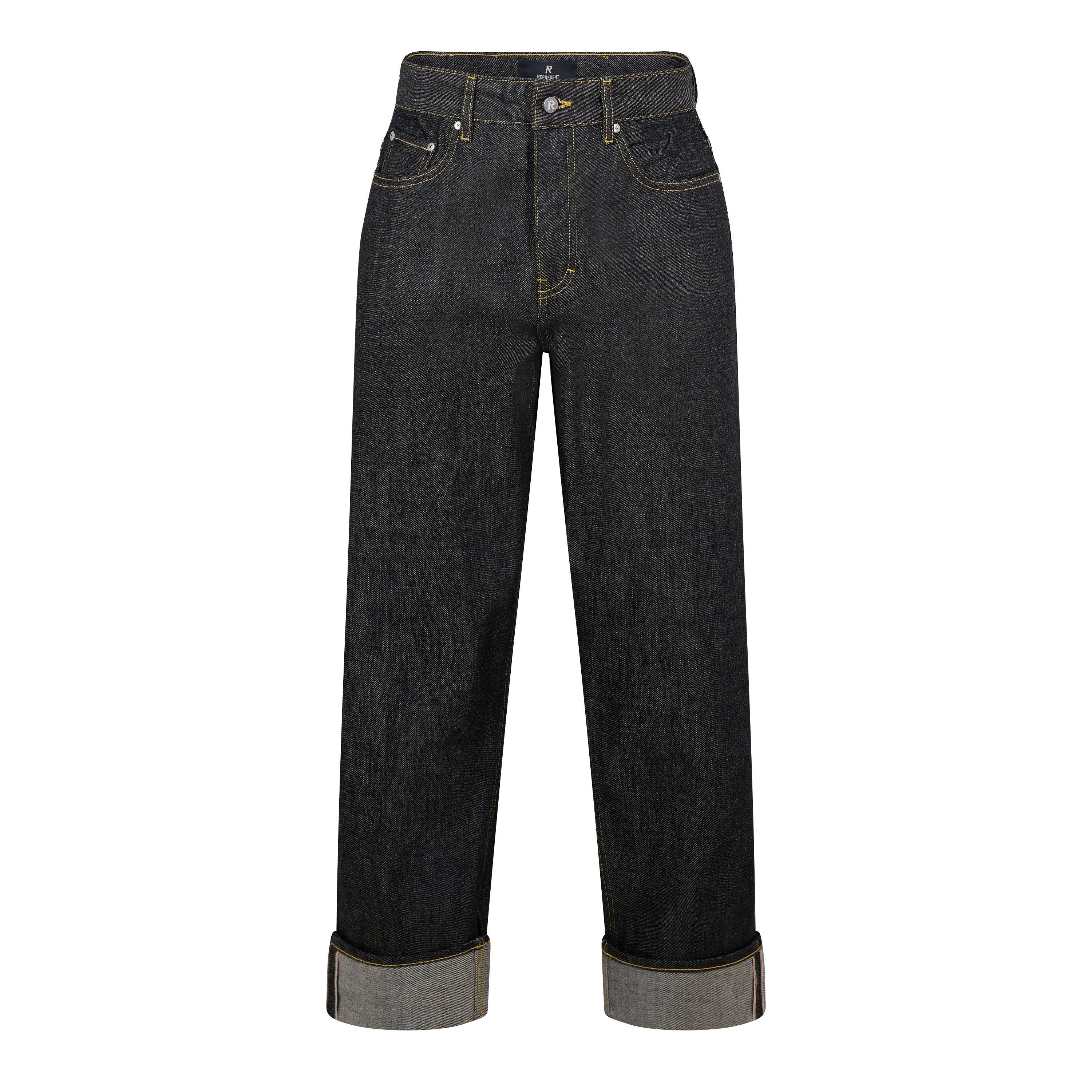 Midnight Black - Represent - Men's Straight Leg Jeans - 1