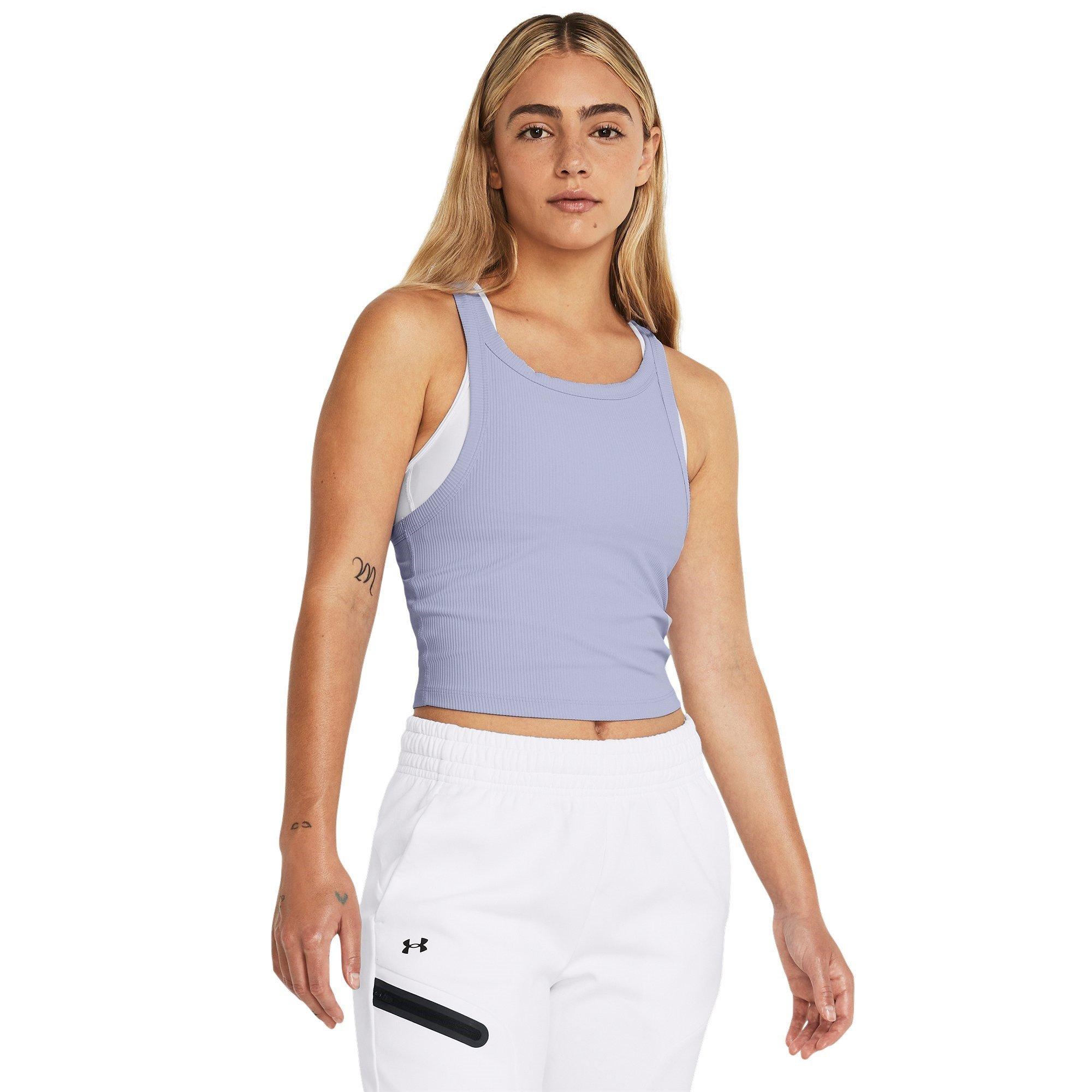 Paars - Under Armour - Meridian Rib Cropped Tank Womens - 2