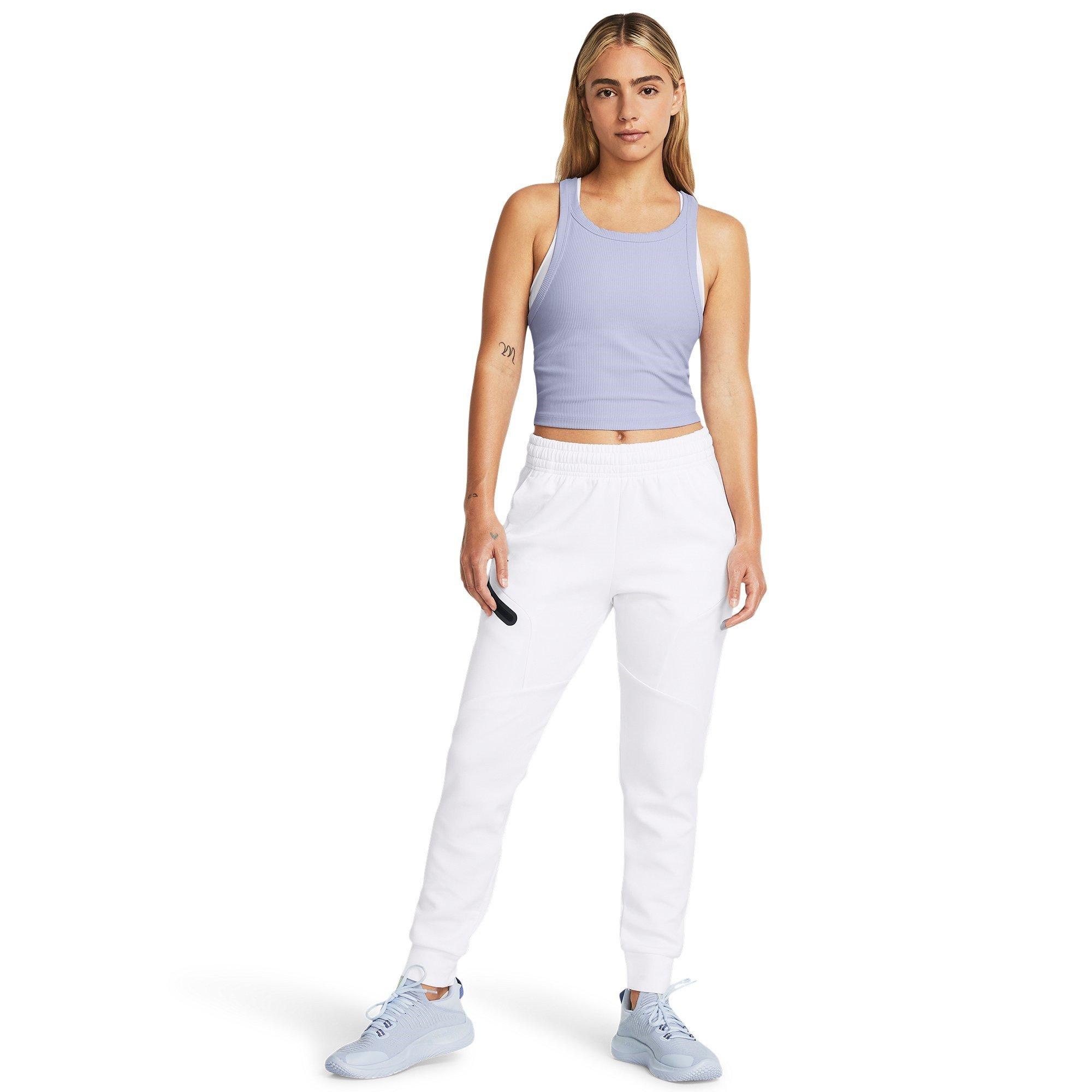 Paars - Under Armour - Meridian Rib Cropped Tank Womens - 5