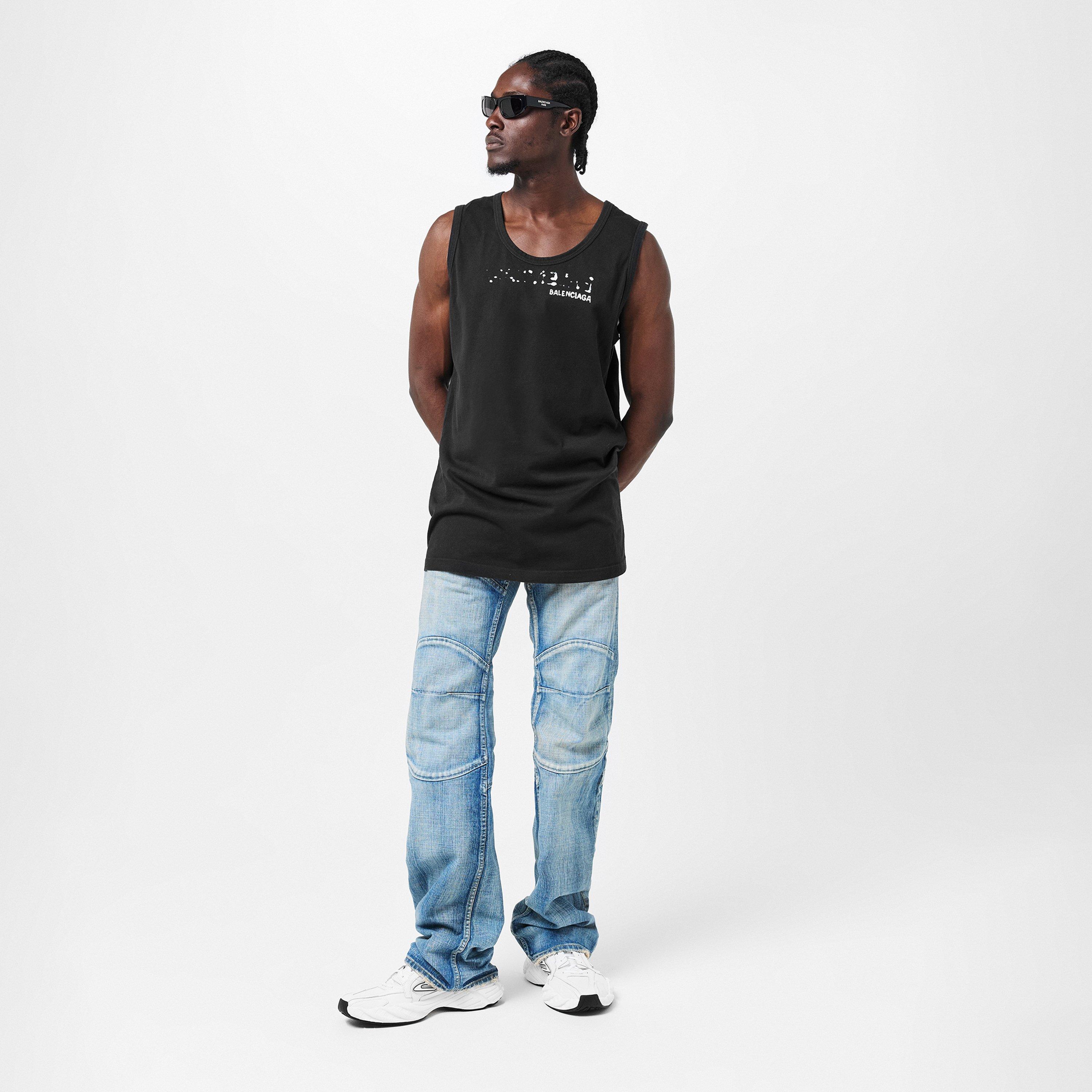 Blue - Balenciaga - Men's Low Waist Slim Fit Jeans - 6