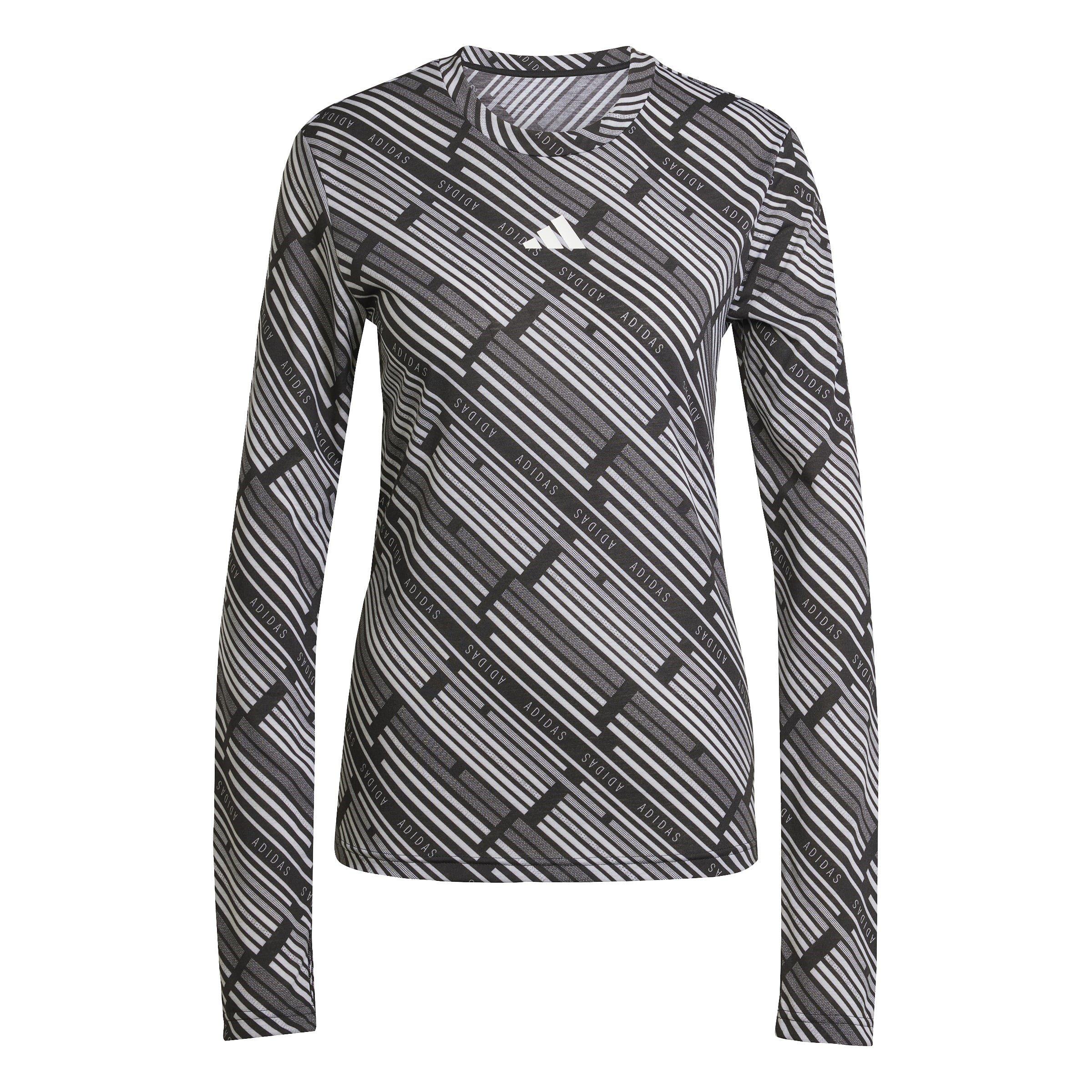 Black/White - adidas - Emerging Harmony Womens Long Sleeve Jersey Shirt - 1