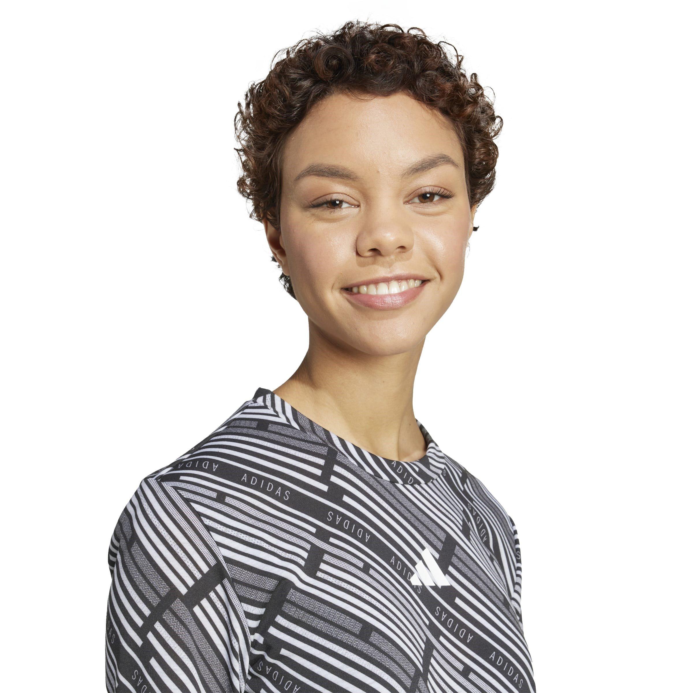 Black/White - adidas - adidas Emerging Harmony Womens Long Sleeve Jersey Shirt - 5