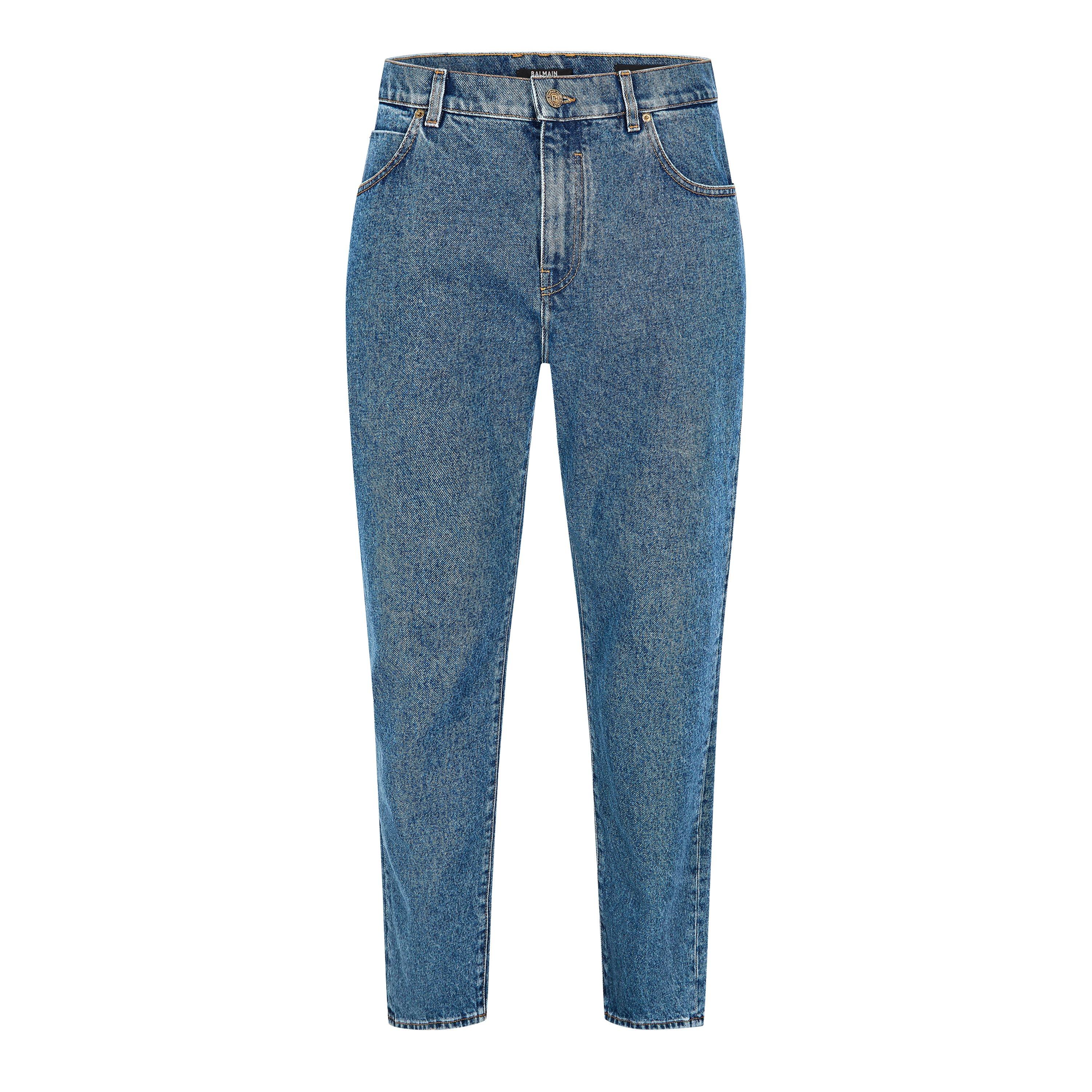 Balmain Men's Straight Leg Jeans - Blue - L