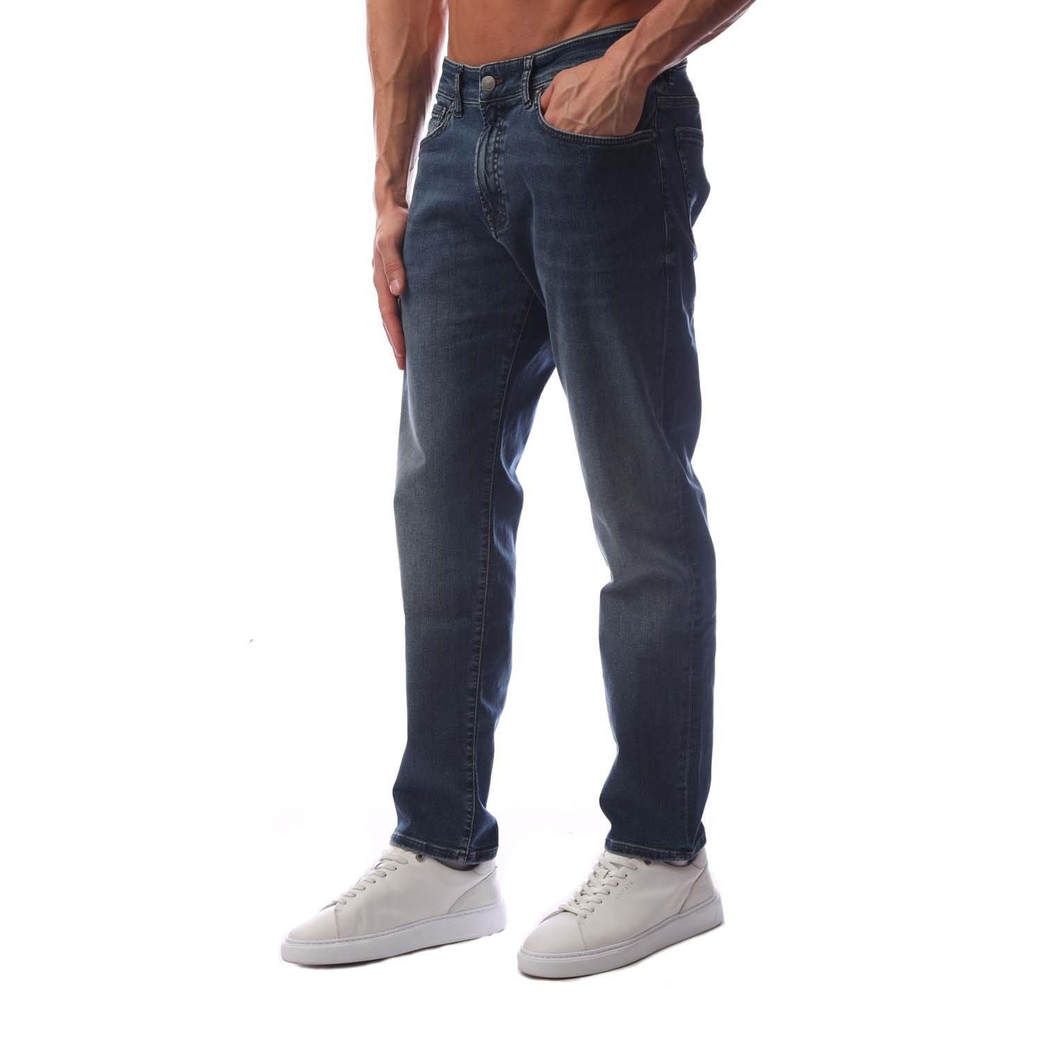 Navy - Boss - Men's Re.Maine Bo Slim Fit Jeans - 1