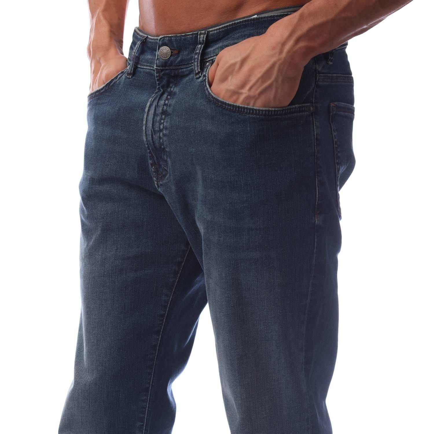 Navy - Boss - Men's Re.Maine Bo Slim Fit Jeans - 3