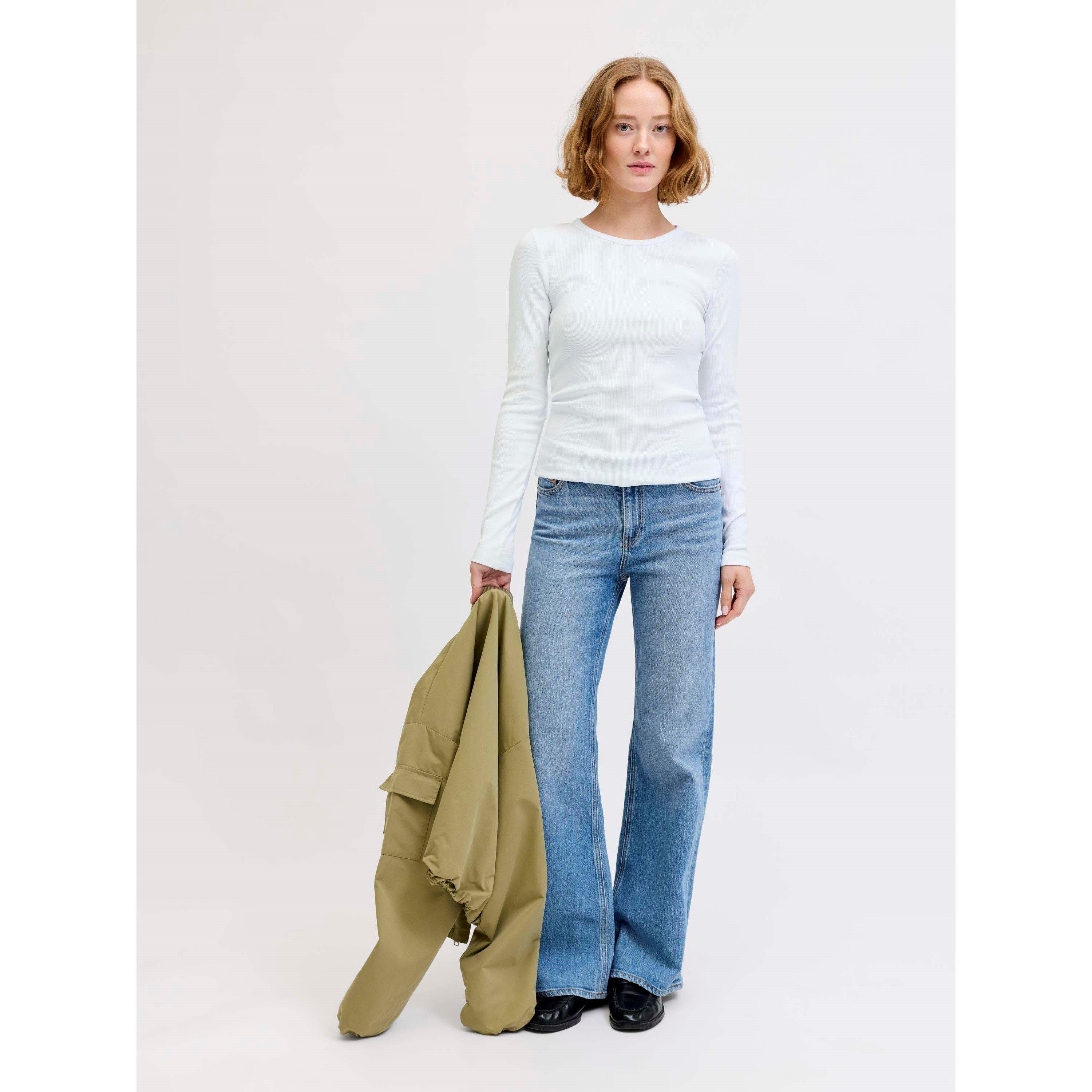 Helder Wit - JJXX - JJXX Freya Rib T Ls Ld63 - 3