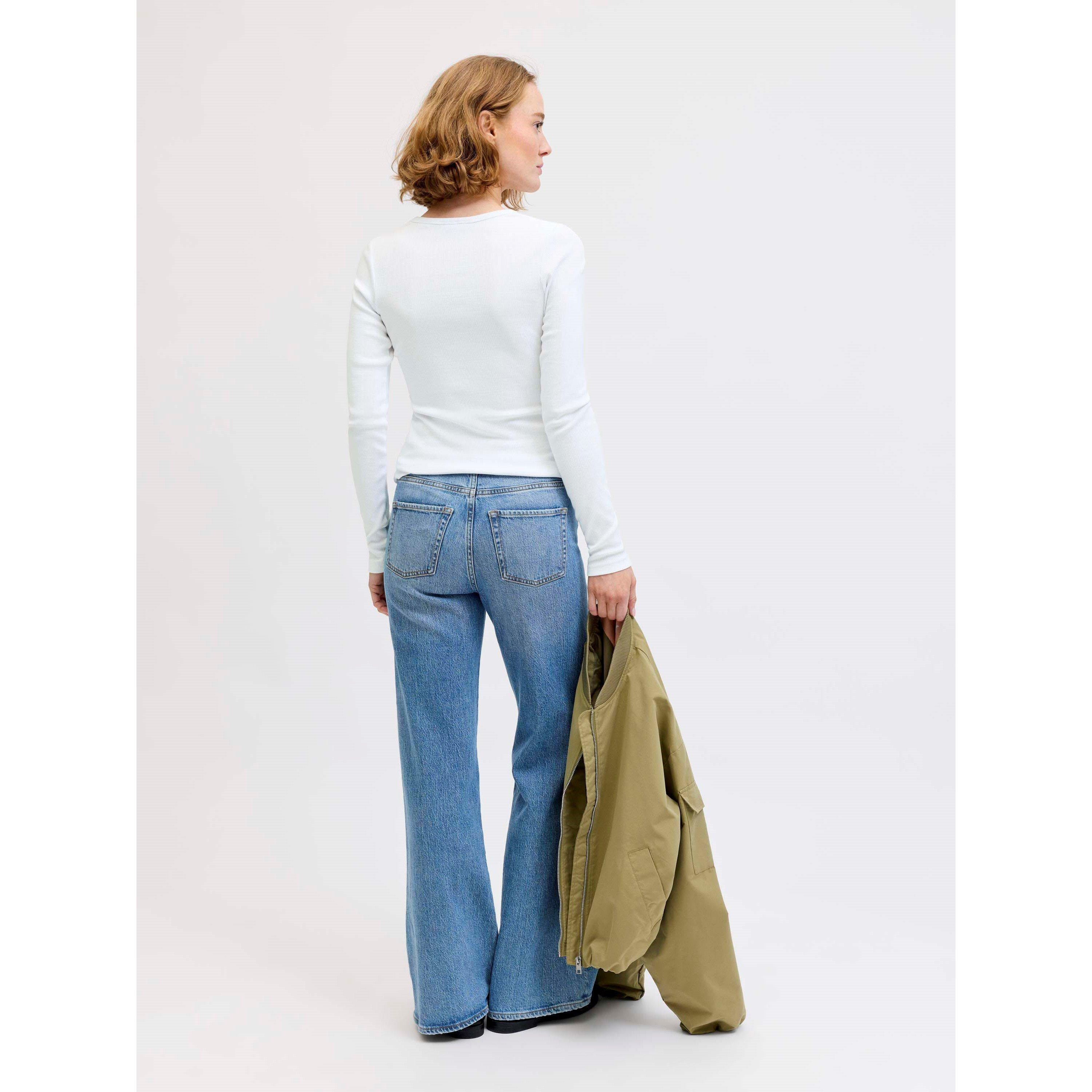 Helder Wit - JJXX - JJXX Freya Rib T Ls Ld63 - 4