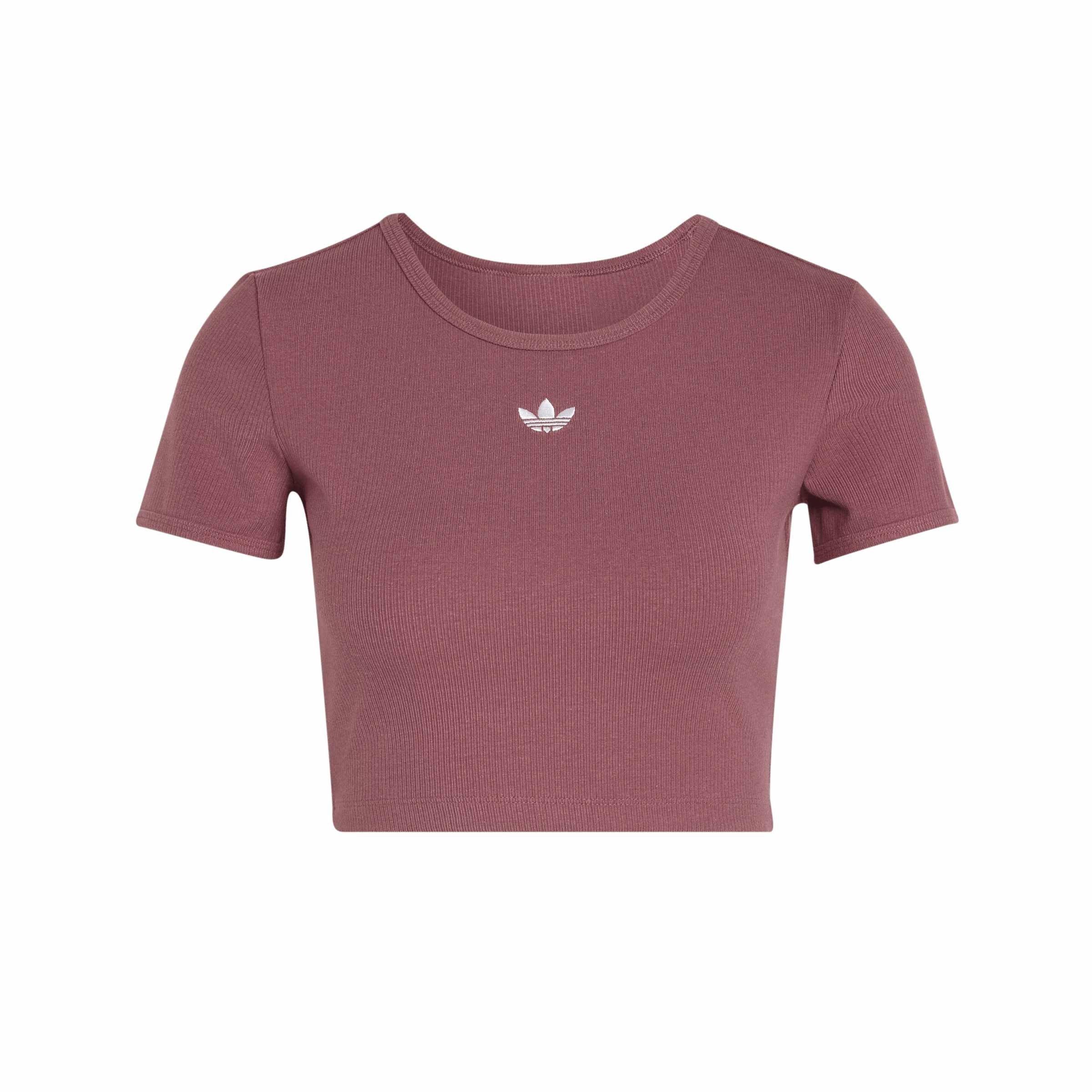 Quiet Crimson - adidas Originals - Adidas Ess Rib Tee Ld64 - 1