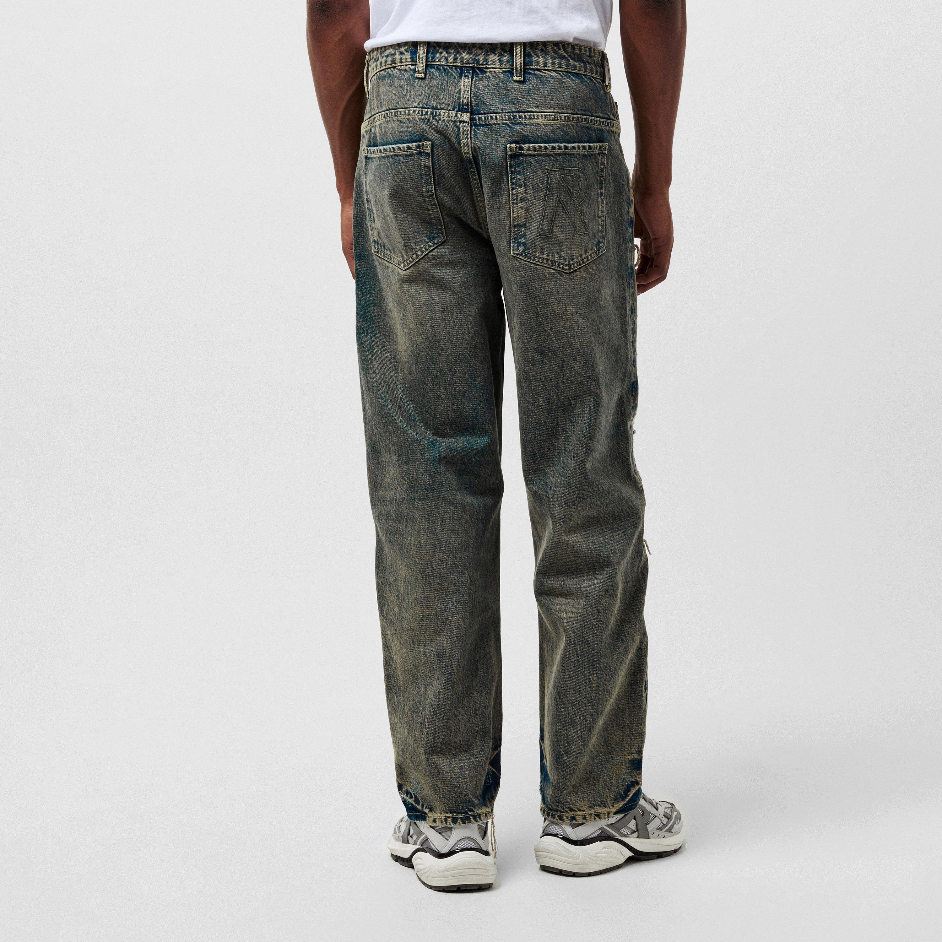 Blue Cream - Represent - Men's Straight Leg Jeans - 4