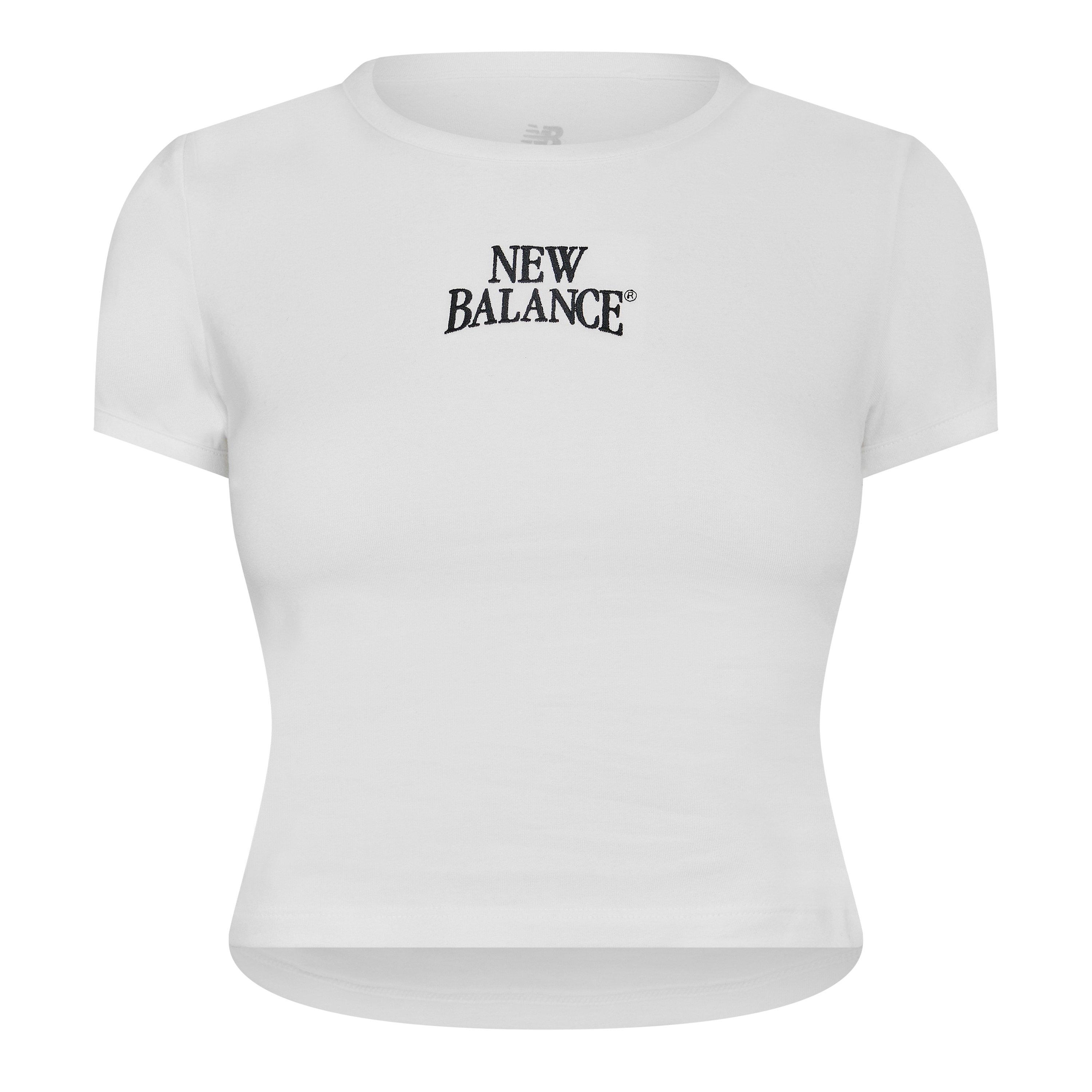 White/Black - New Balance - Women's Crop Top - 1