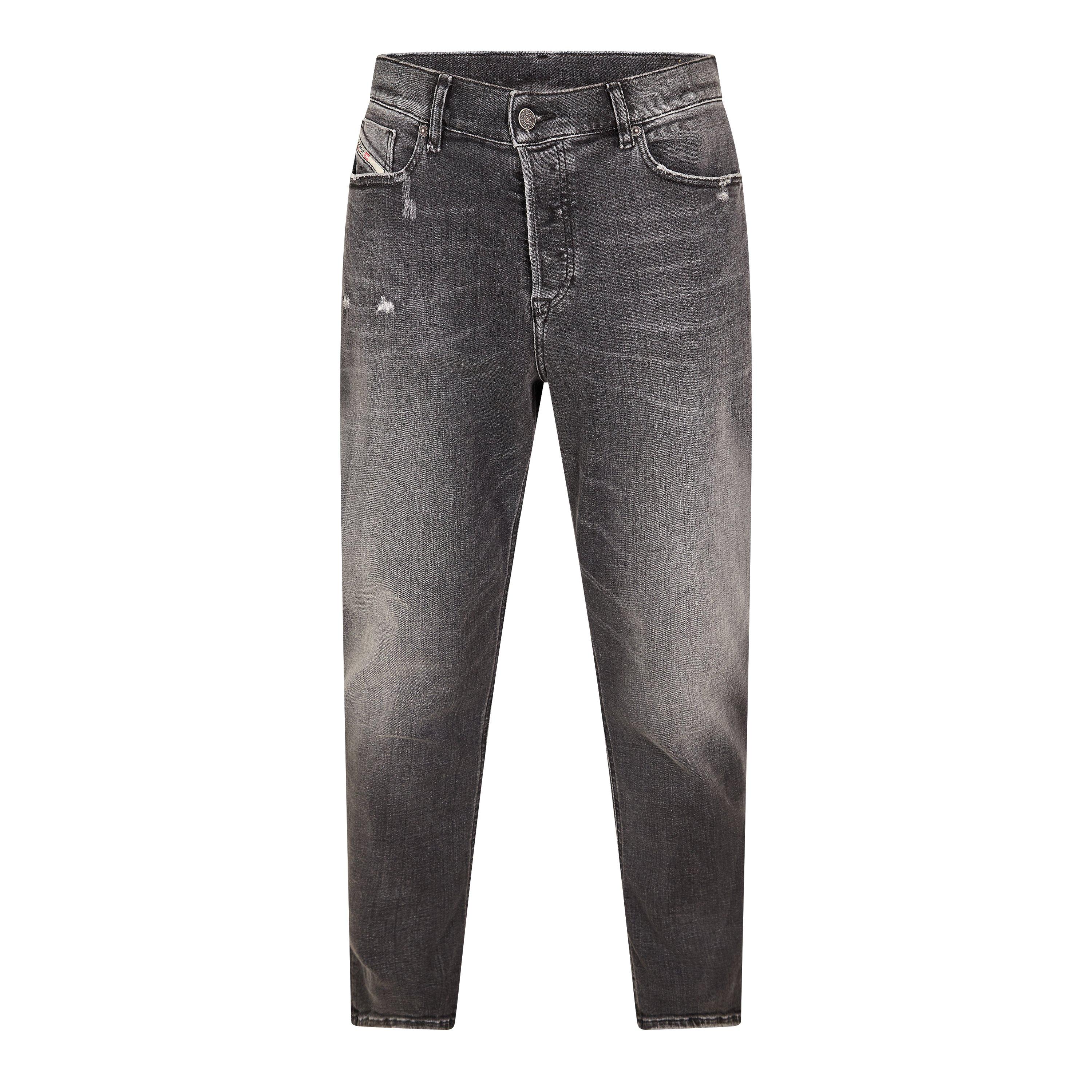 Diesel Men's Defining Tapered Jeans - Blk Gry Denim - 31W R
