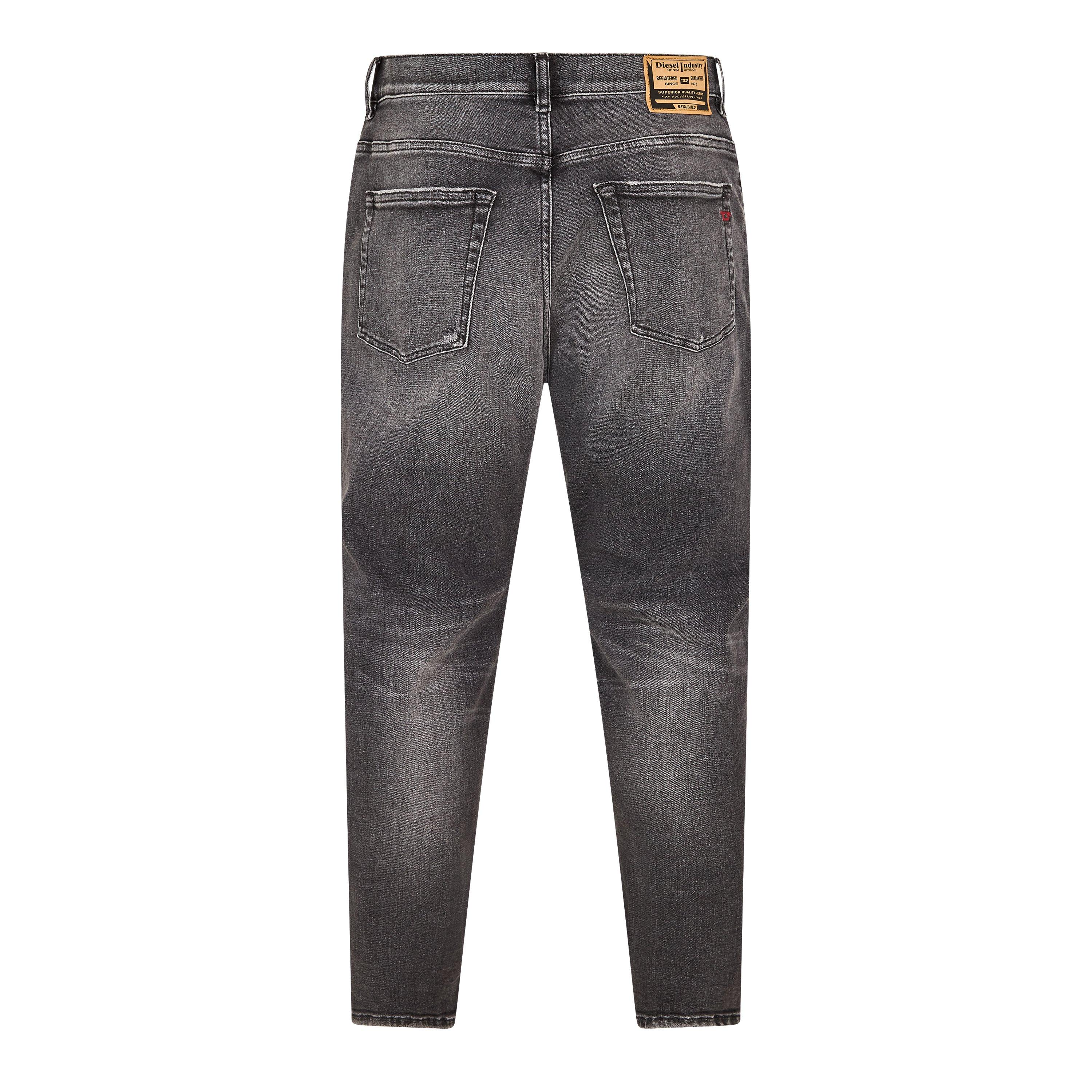 Blk Gry Denim - Diesel - Defining Tapered Jeans - 2