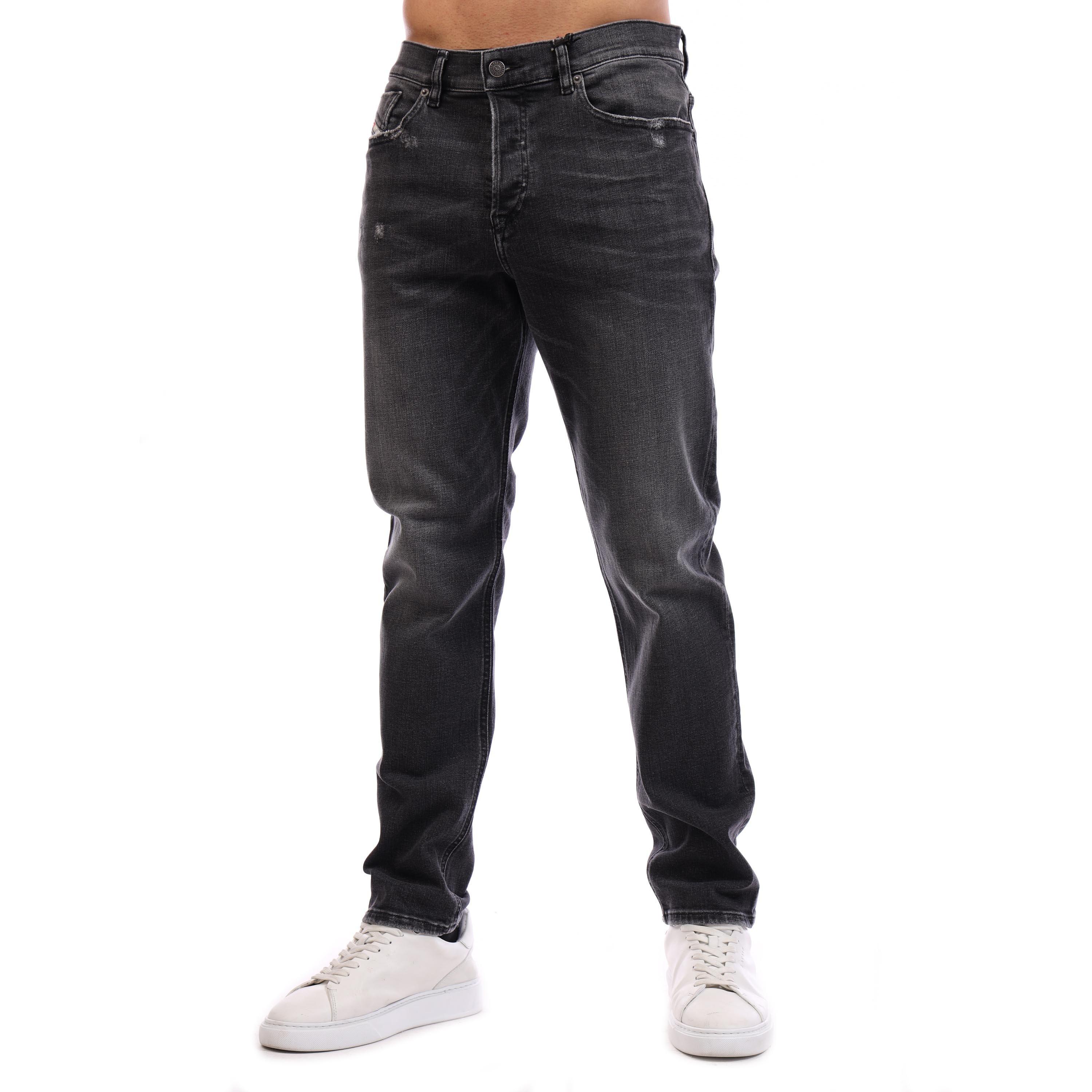 Blk Gry Denim - Diesel - Defining Tapered Jeans - 3