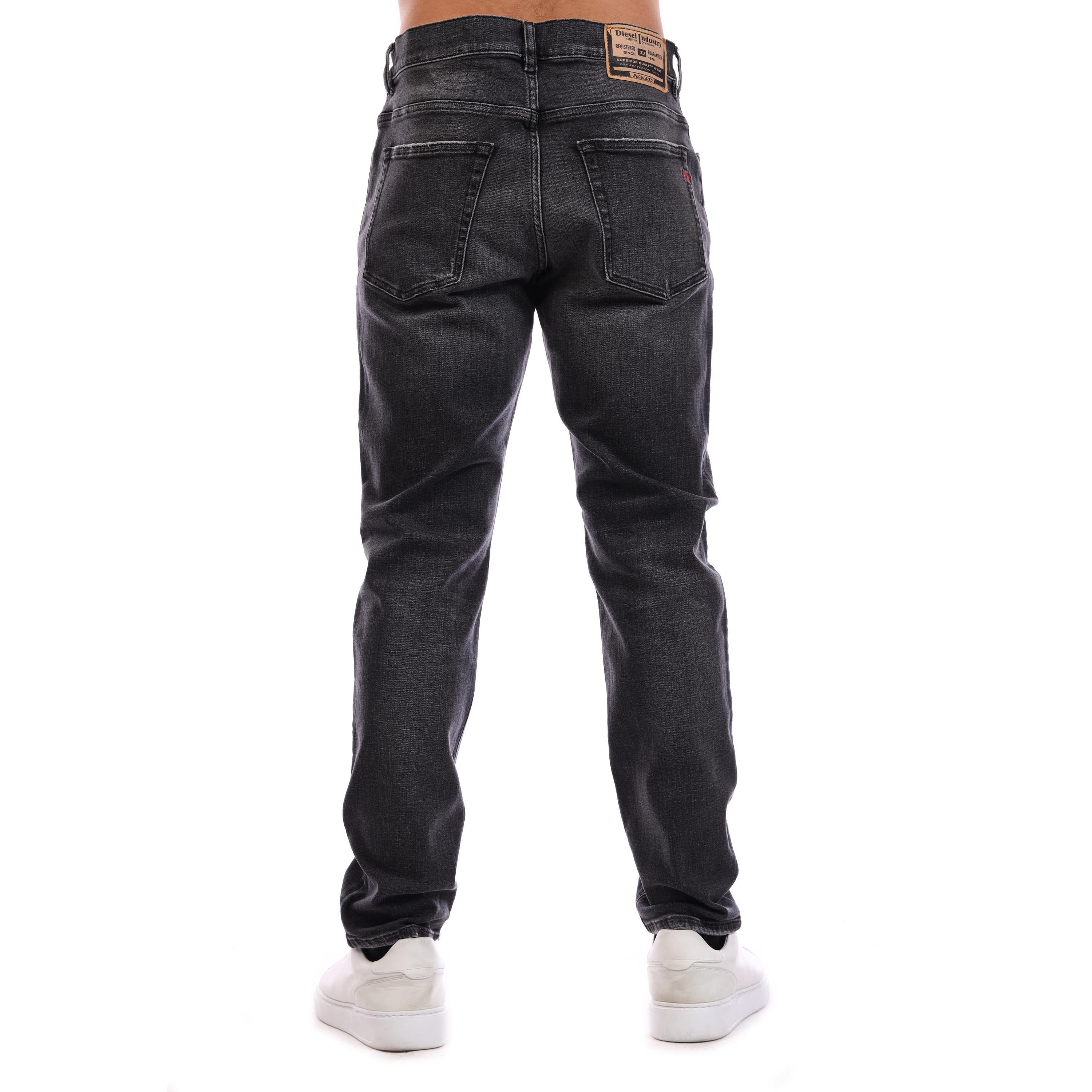 Blk Gry Denim - Diesel - Defining Tapered Jeans - 4