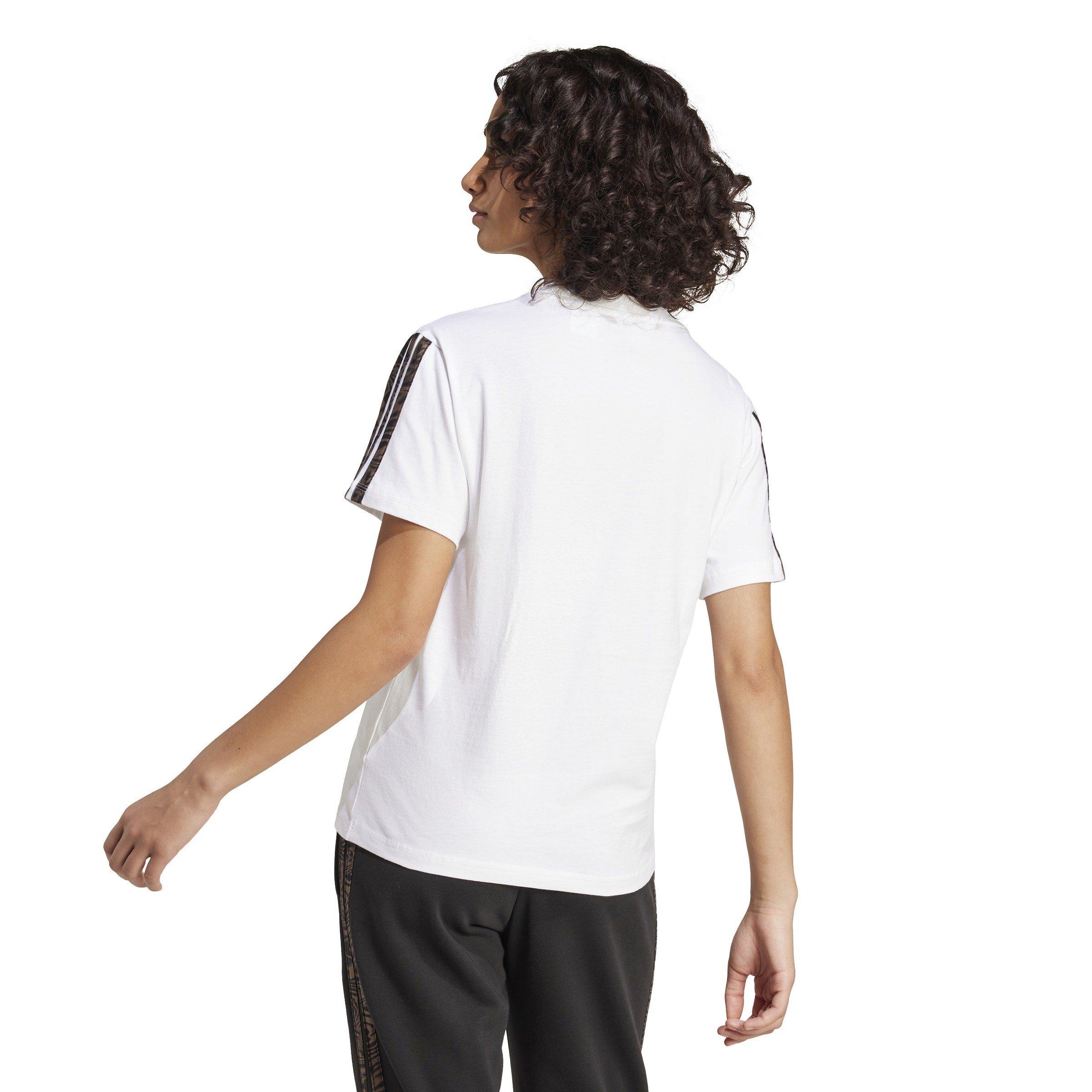White/Earstr - adidas - Essentials Seasonals Animal T-Shirt Womens - 3
