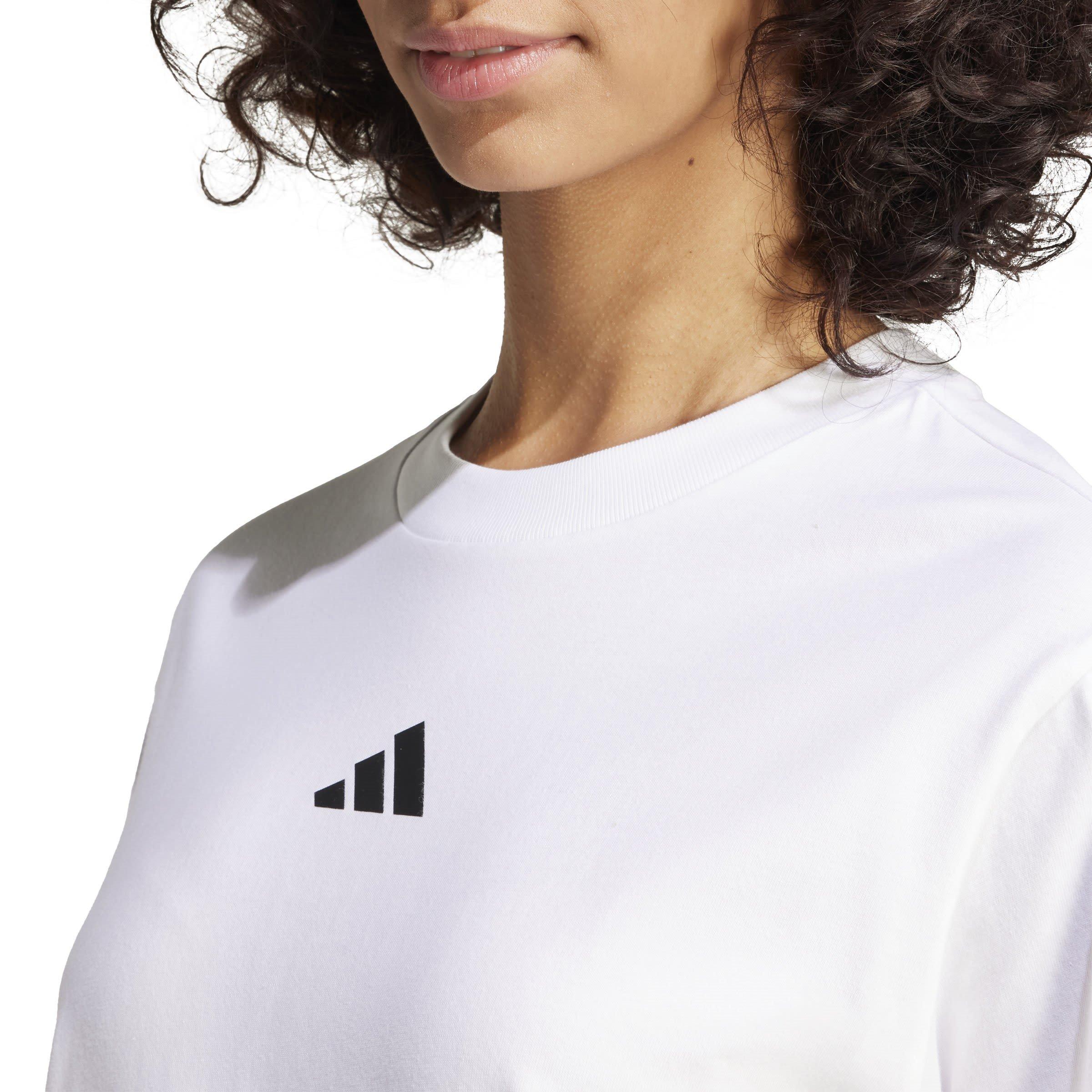 White/Earstr - adidas - Essentials Seasonals Animal T-Shirt Womens - 5