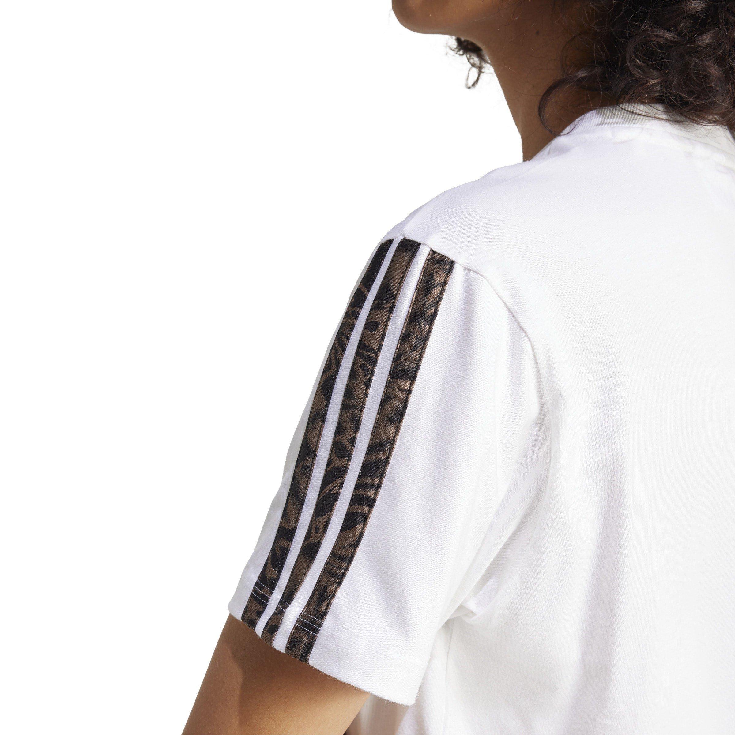 White/Earstr - adidas - Essentials Seasonals Animal T-Shirt Womens - 6