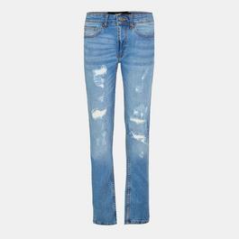 DFND London Roar Ripped Denim Jeans