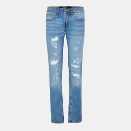 DFND London Ripped Denim Jeans