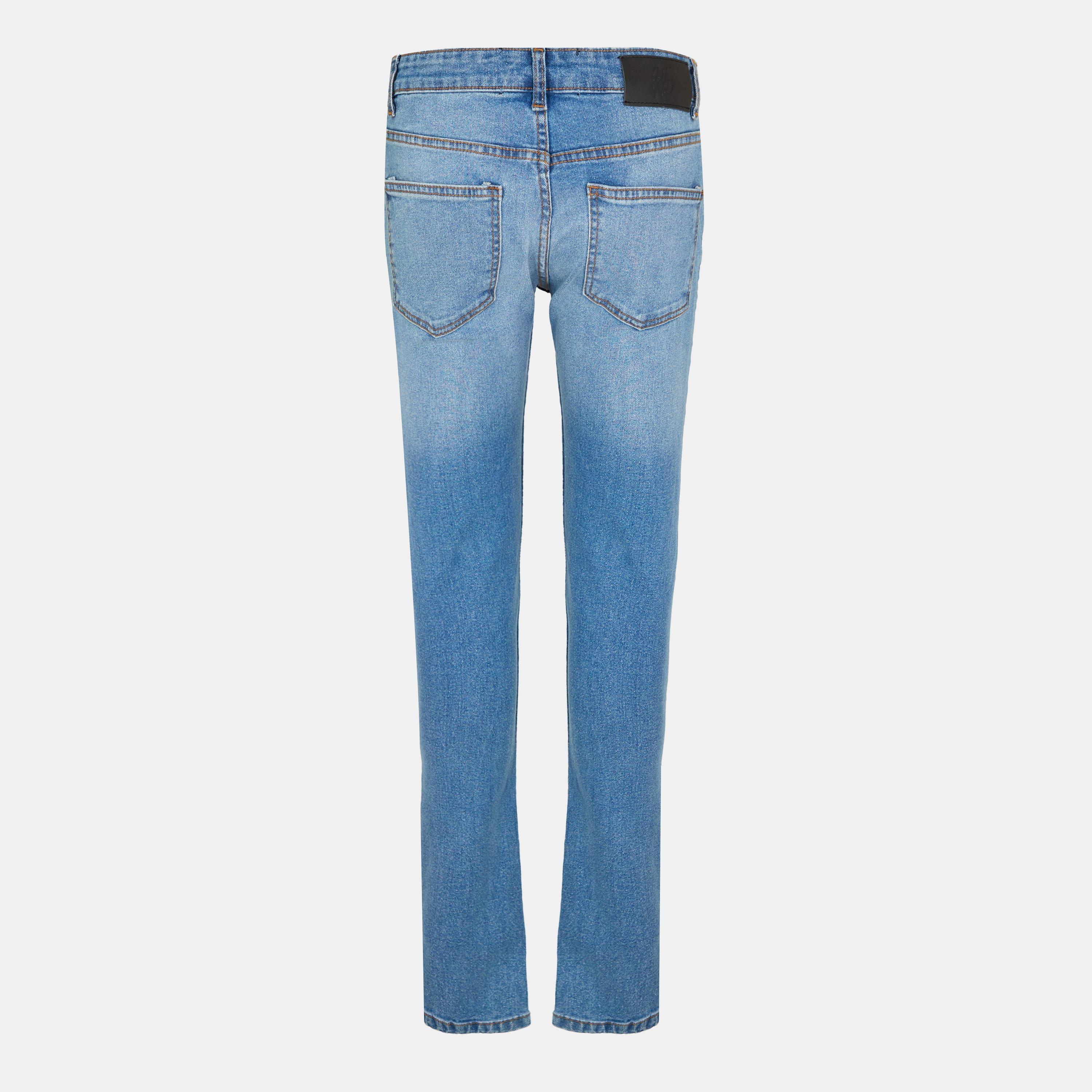 Light Blue - DFND London - Ripped Denim Jeans - 2
