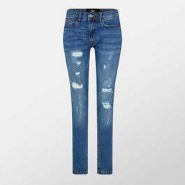 DFND London Ripped Denim Jeans