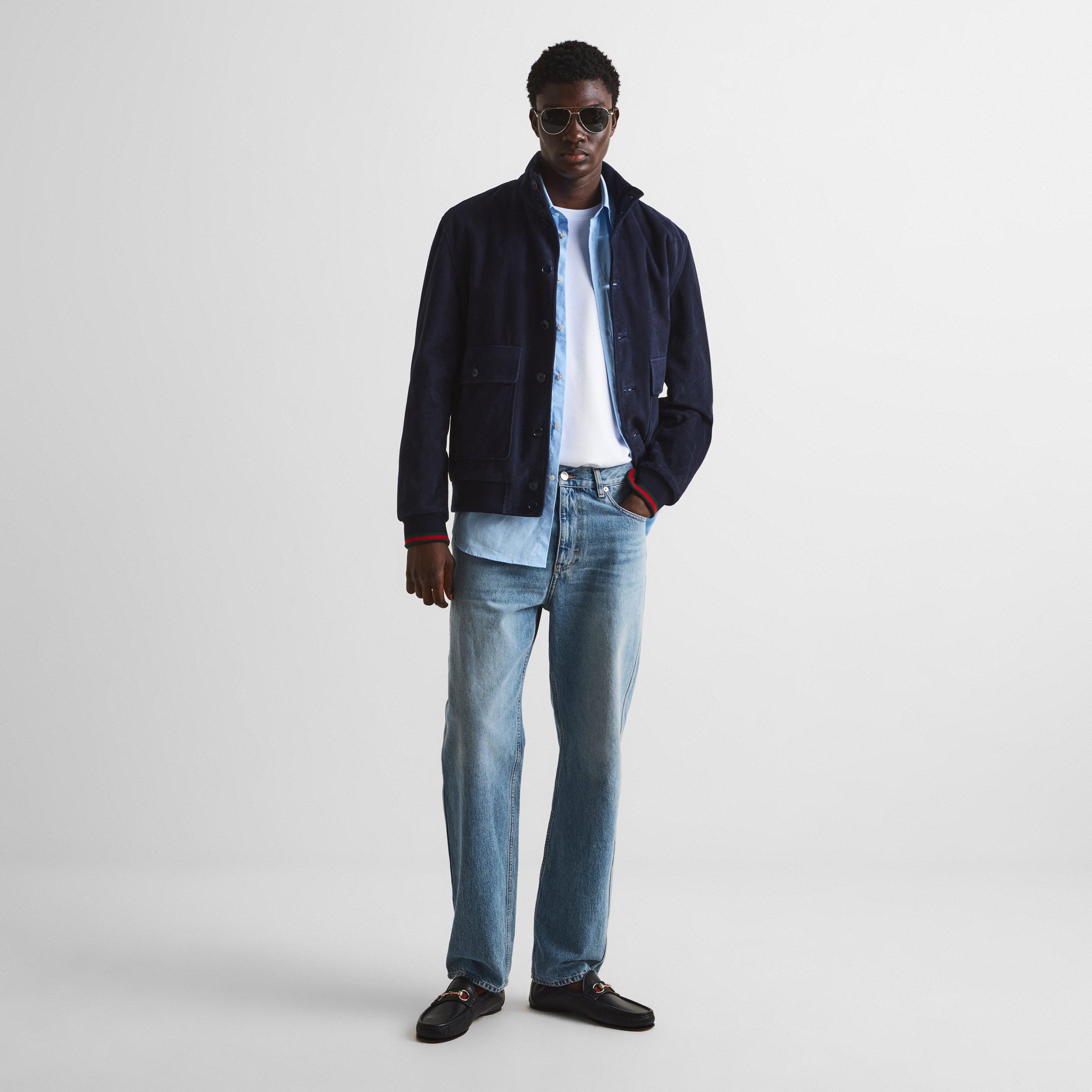 Light Blue - Gucci - Men's Cigarette Slim Fit Jeans - 6