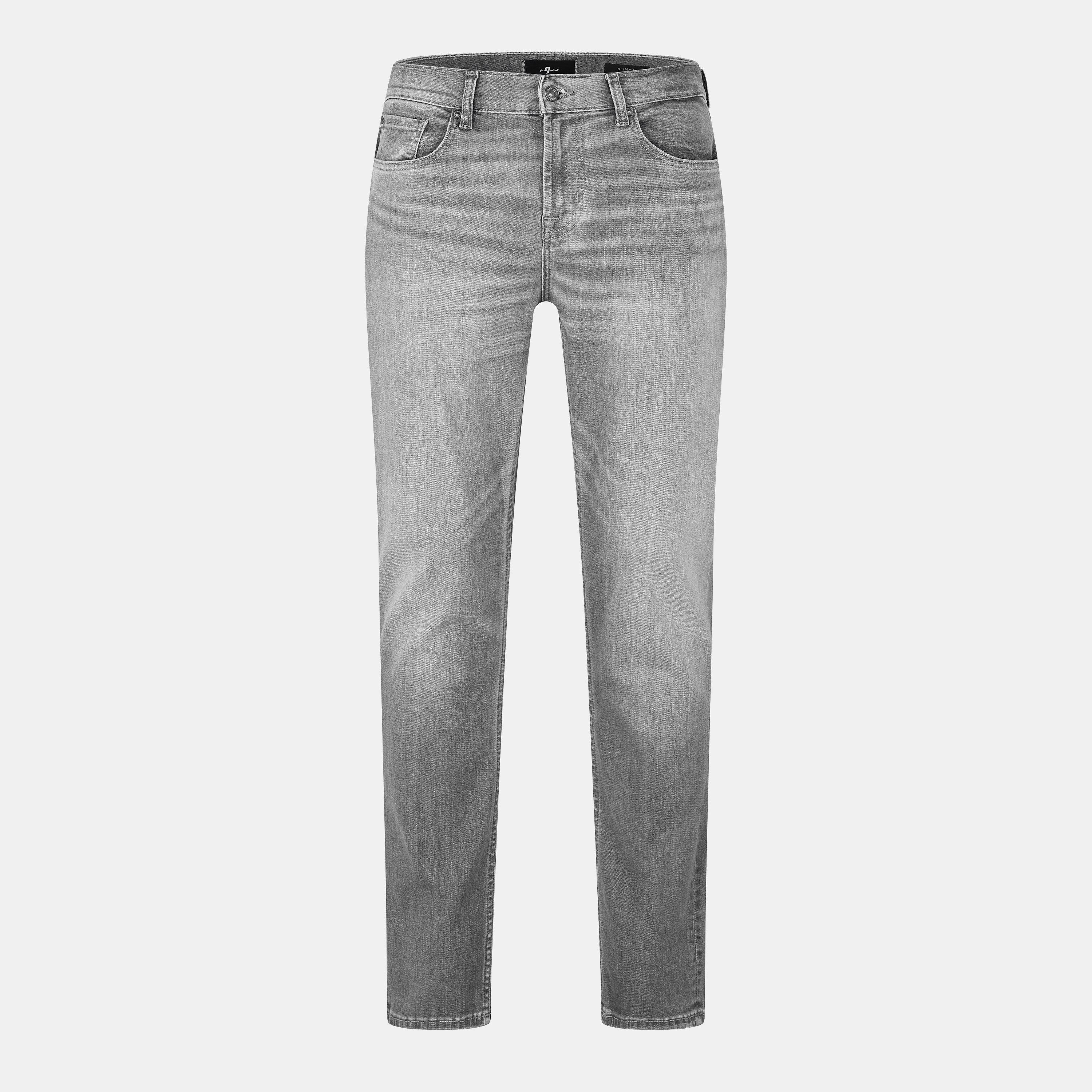 Grey - 7 For All Mankind - Men's Slimmy Jeans - 1