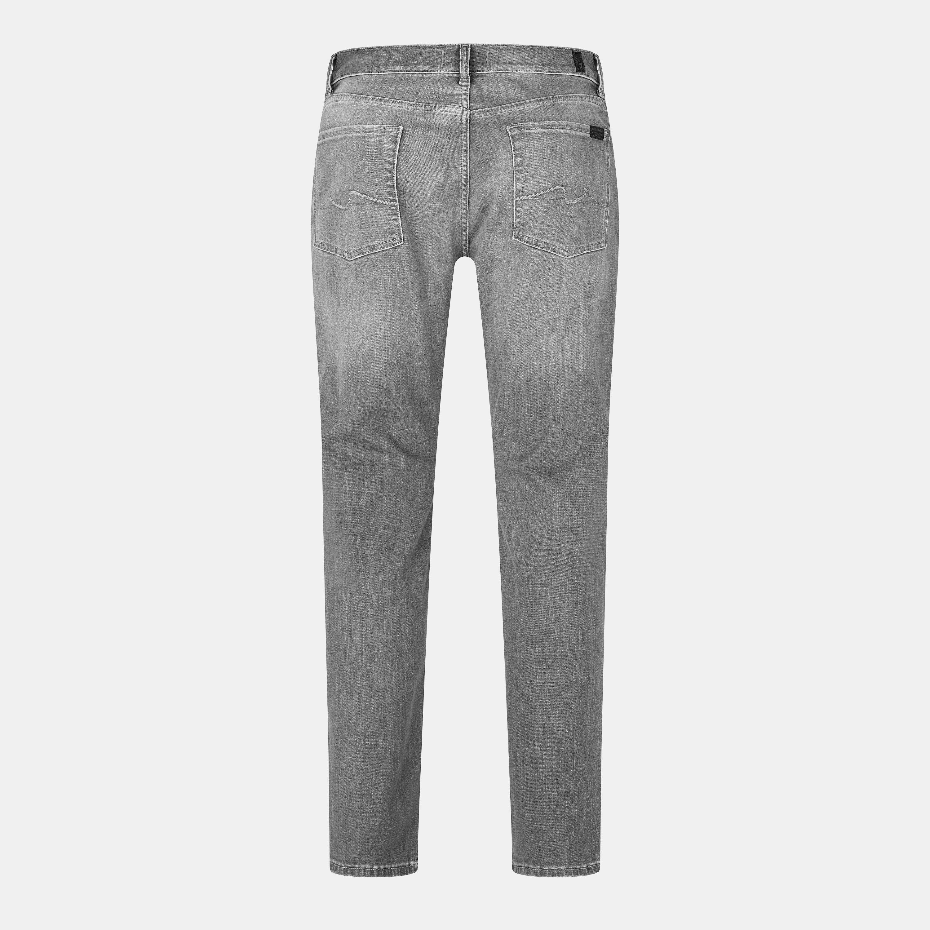 Grey - 7 For All Mankind - Men's Slimmy Slim Fit Jeans - 2