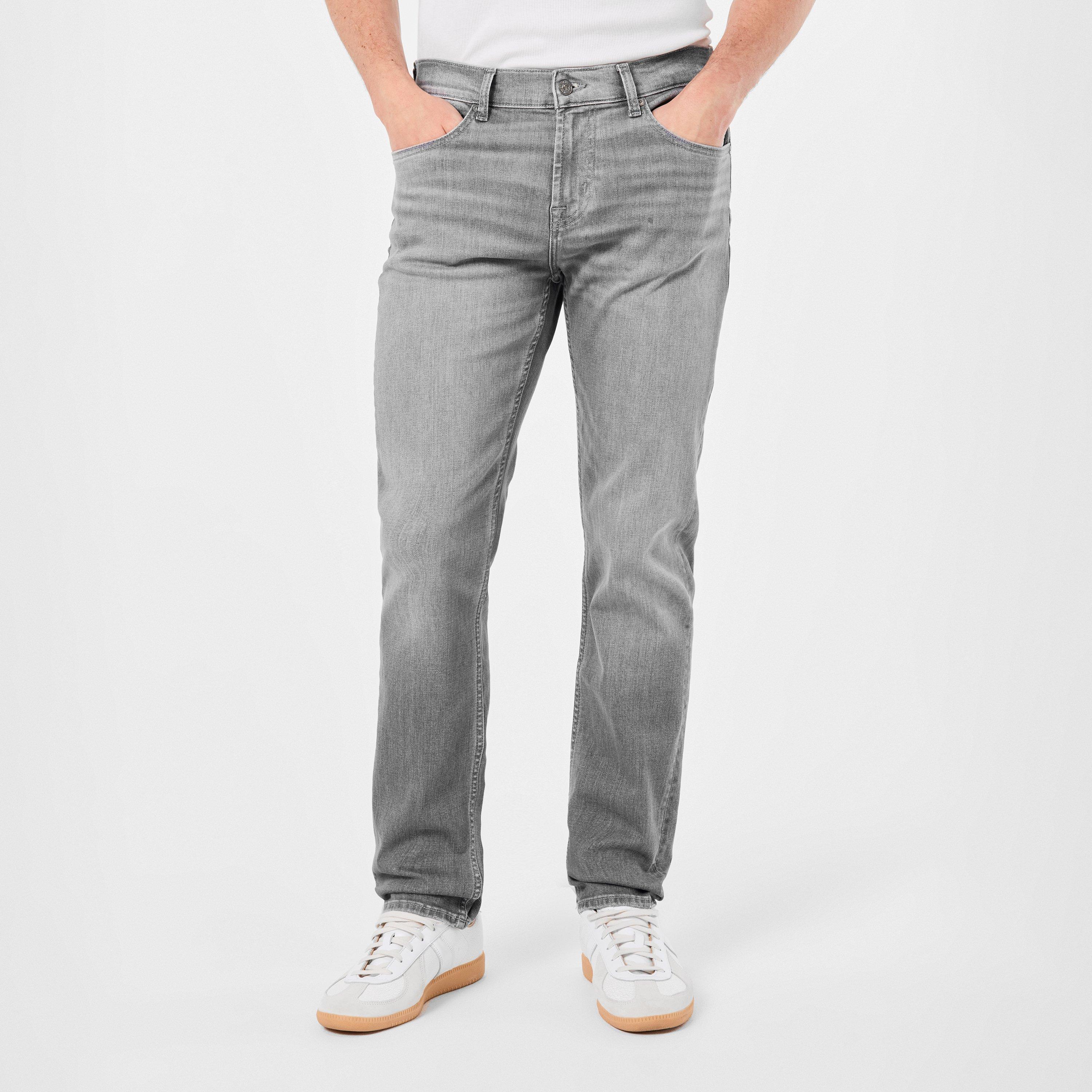 Grey - 7 For All Mankind - Men's Slimmy Slim Fit Jeans - 3