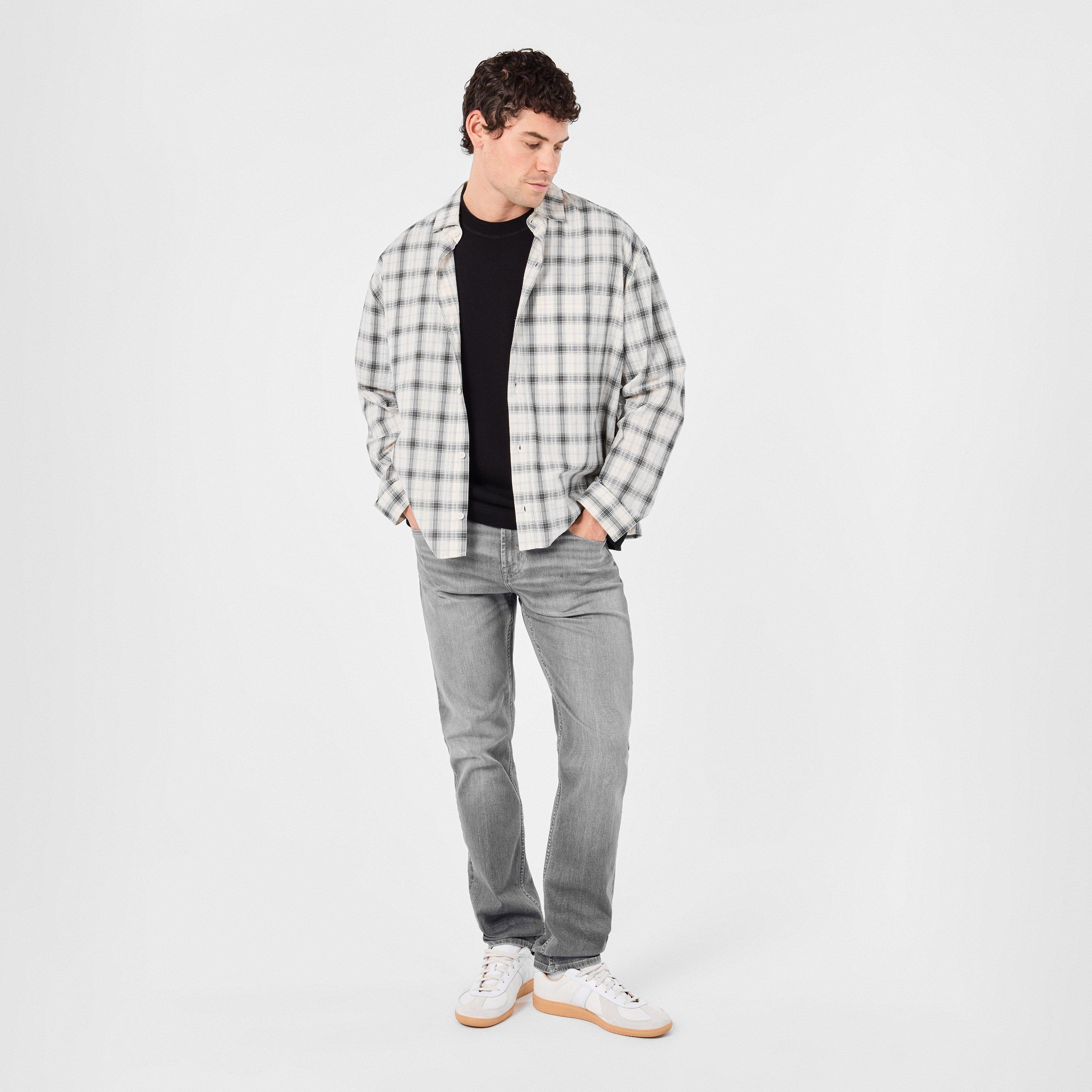 Grey - 7 For All Mankind - Men's Slimmy Slim Fit Jeans - 6