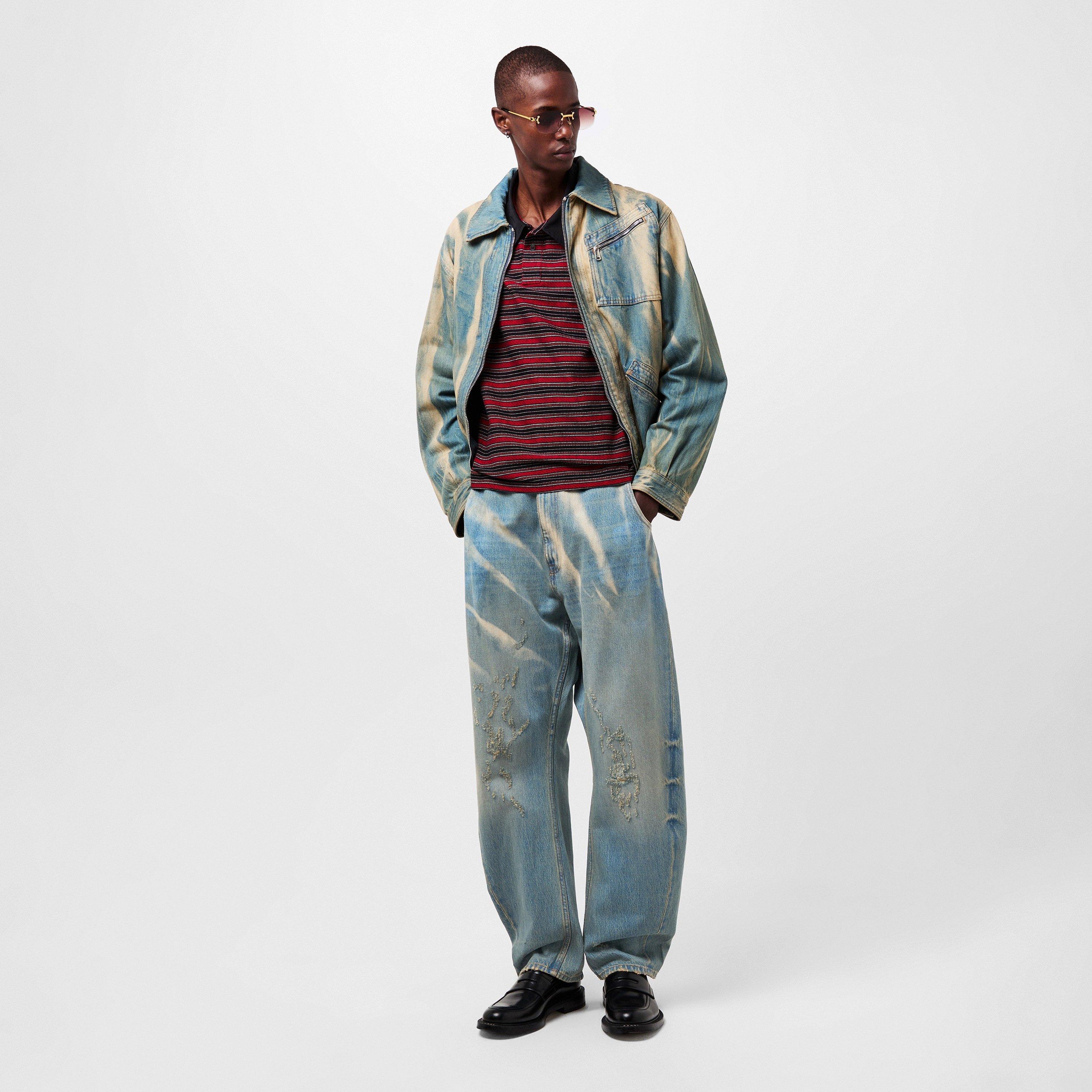 Blue - Vivienne Westwood - Men's Viv Buckle Straight Leg Jeans - 6