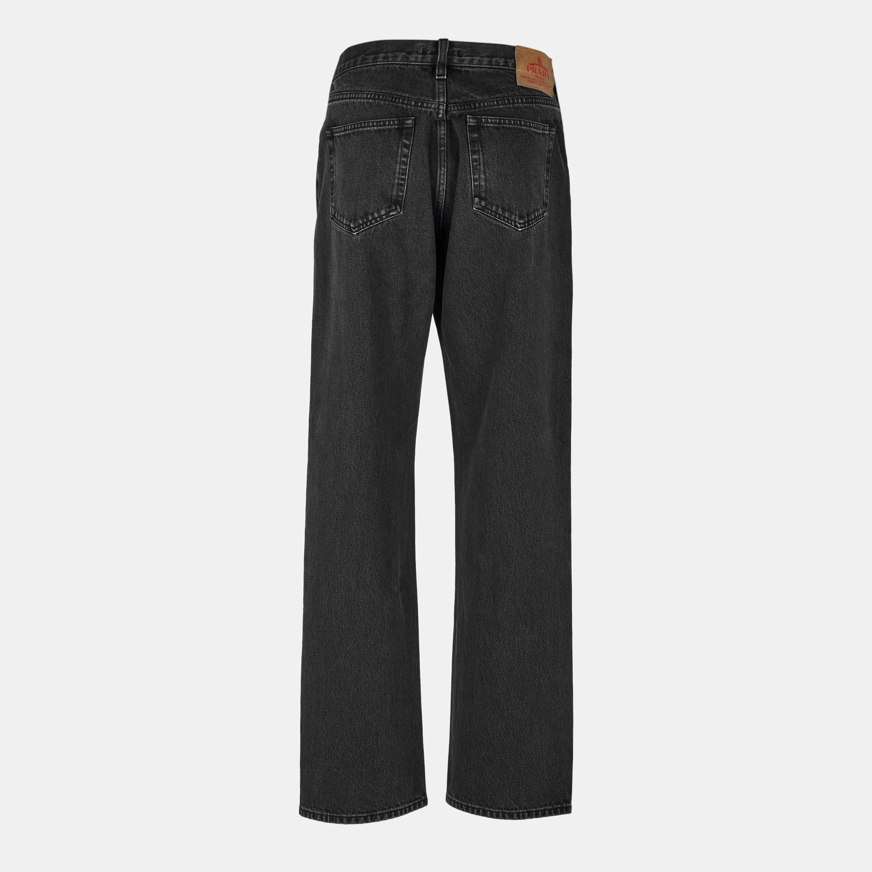 Blue - Prada - Men's Straight Fit Jeans - 2