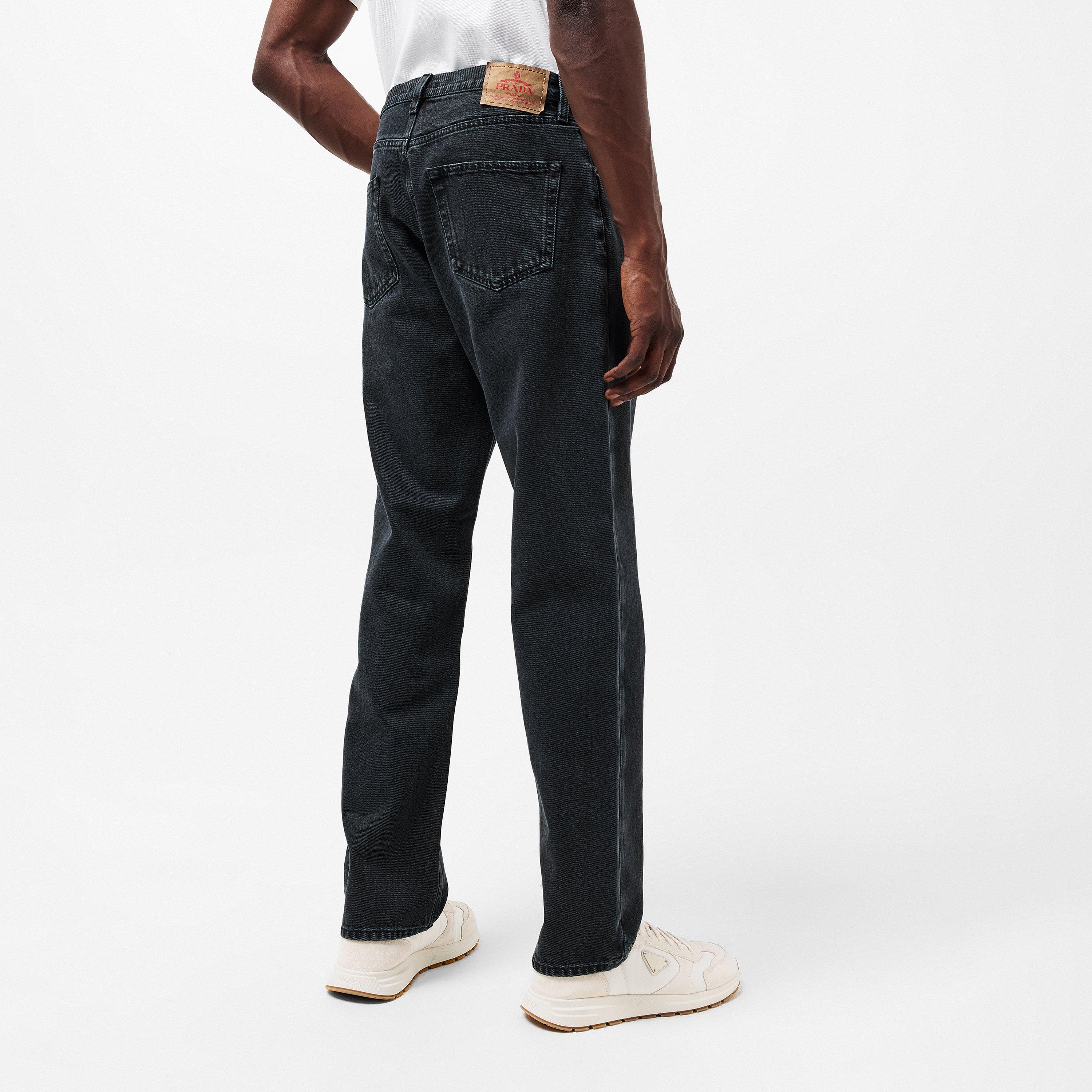 Blue - Prada - Men's Straight Fit Jeans - 4