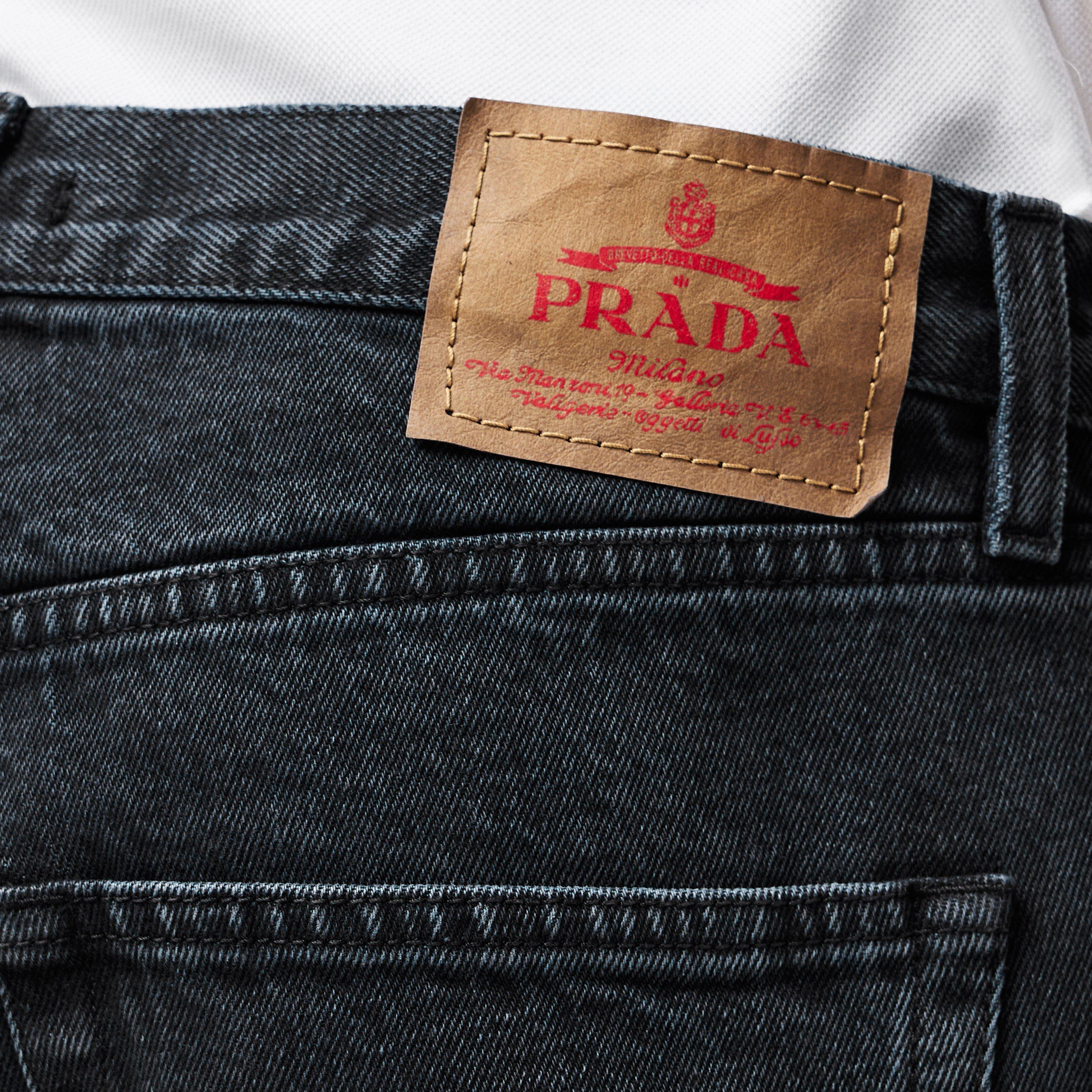 Blue - Prada - Men's Straight Fit Jeans - 5