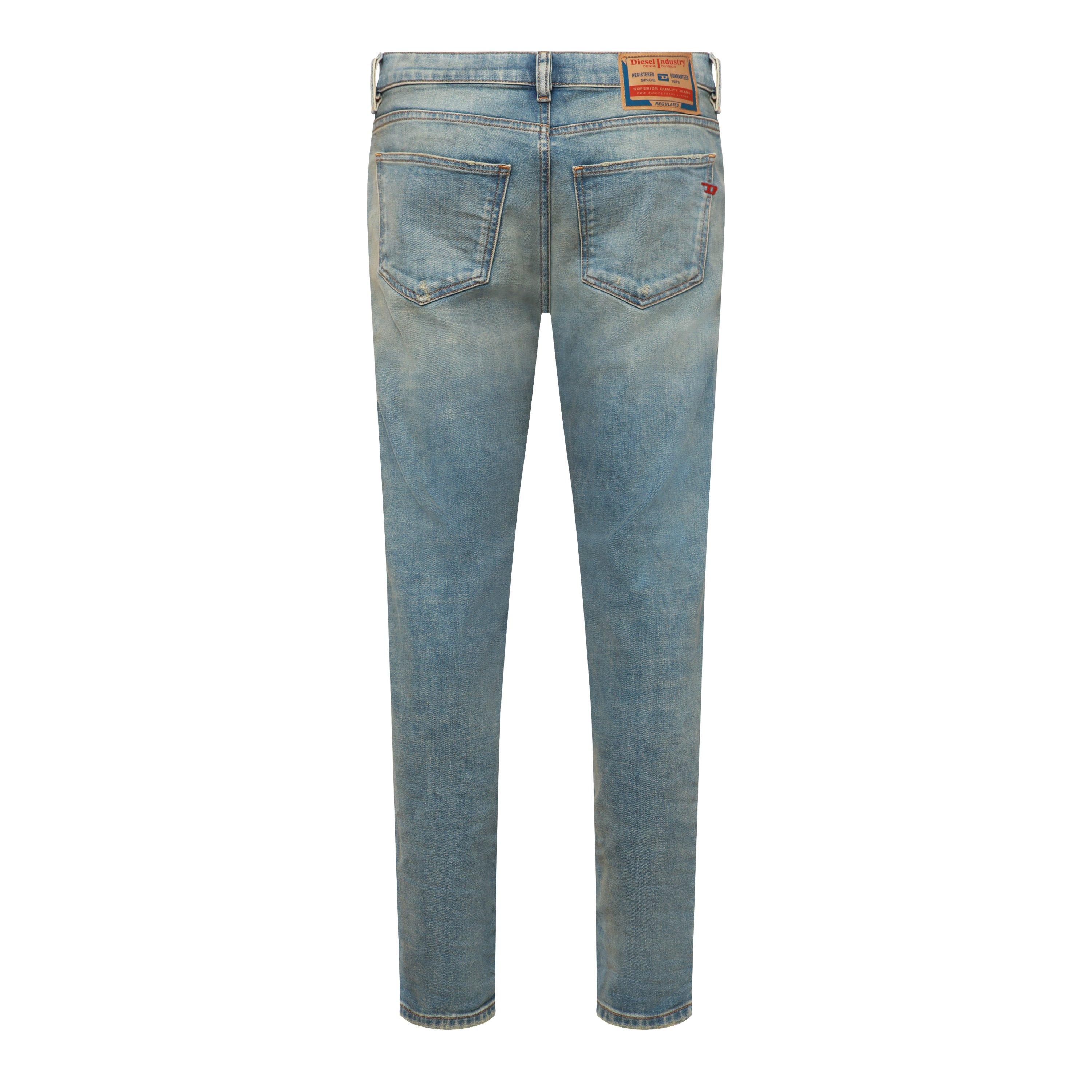 Blue Denim - Diesel - Men's 2019 D-Strukt Slim Fit Jeans - 2