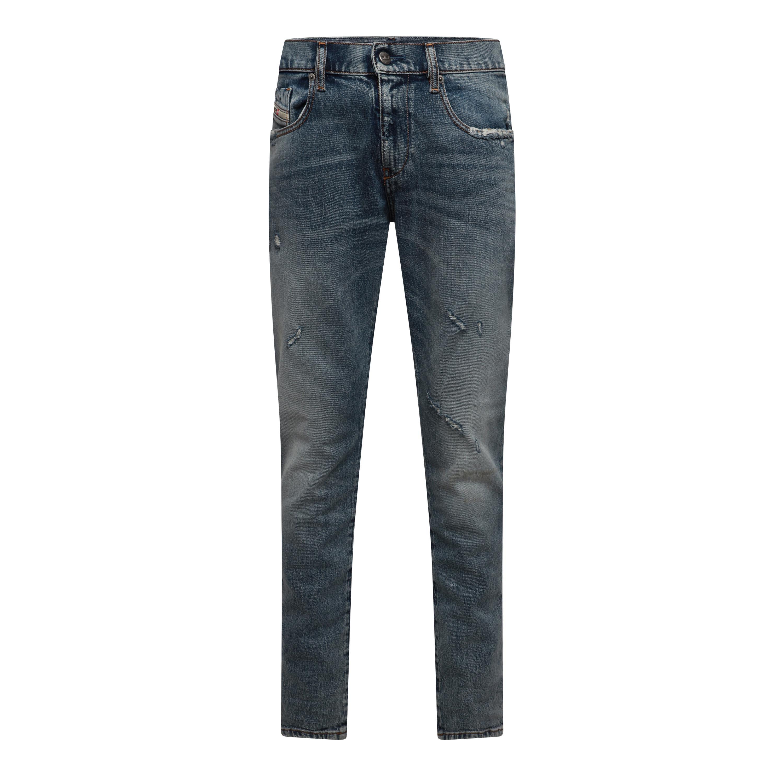 Blue Denim - Diesel - Men's 2019 D-Strukt Slim Fit Jeans - 1