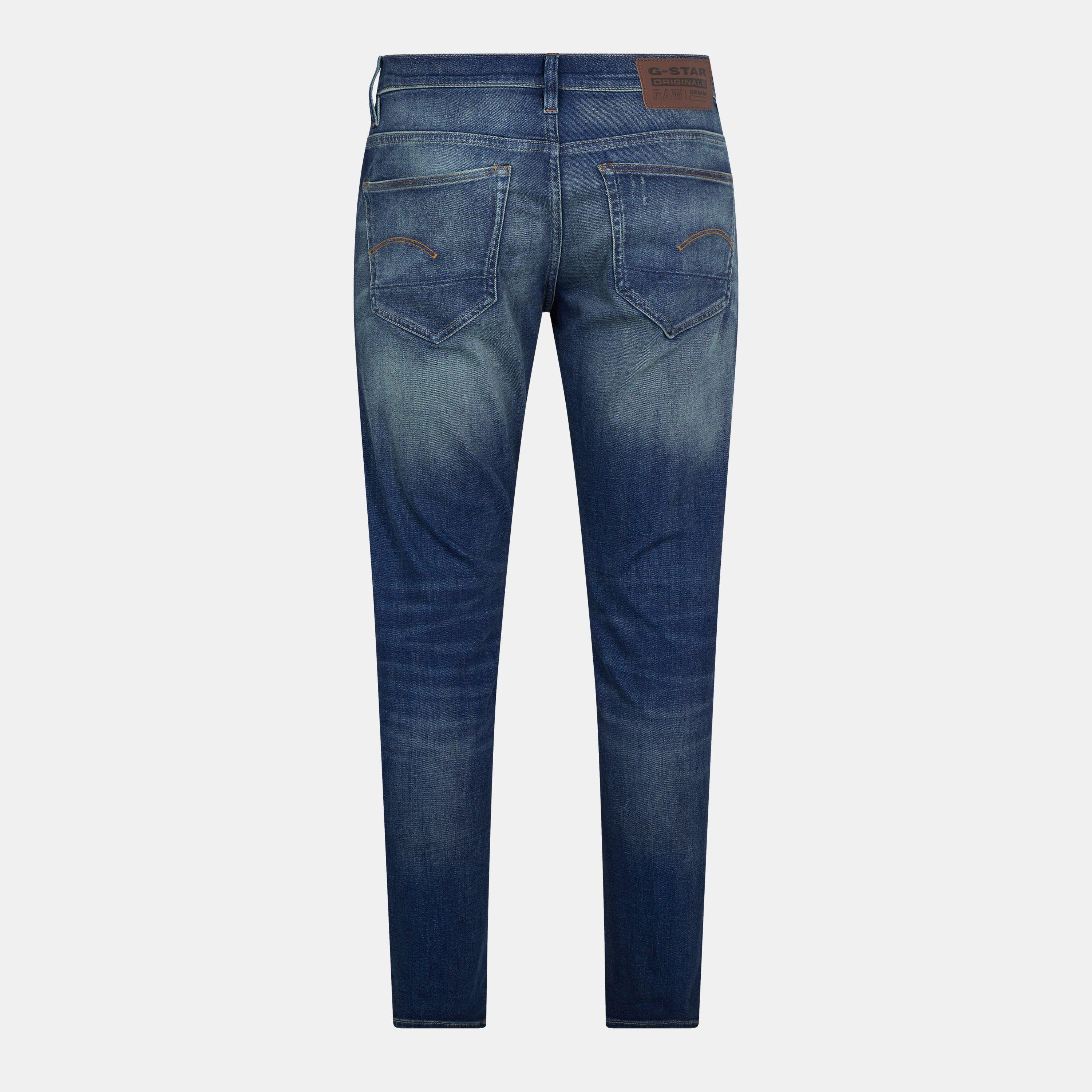 Work Blue Faded - G Star - 3301 Slim Jeans - 2