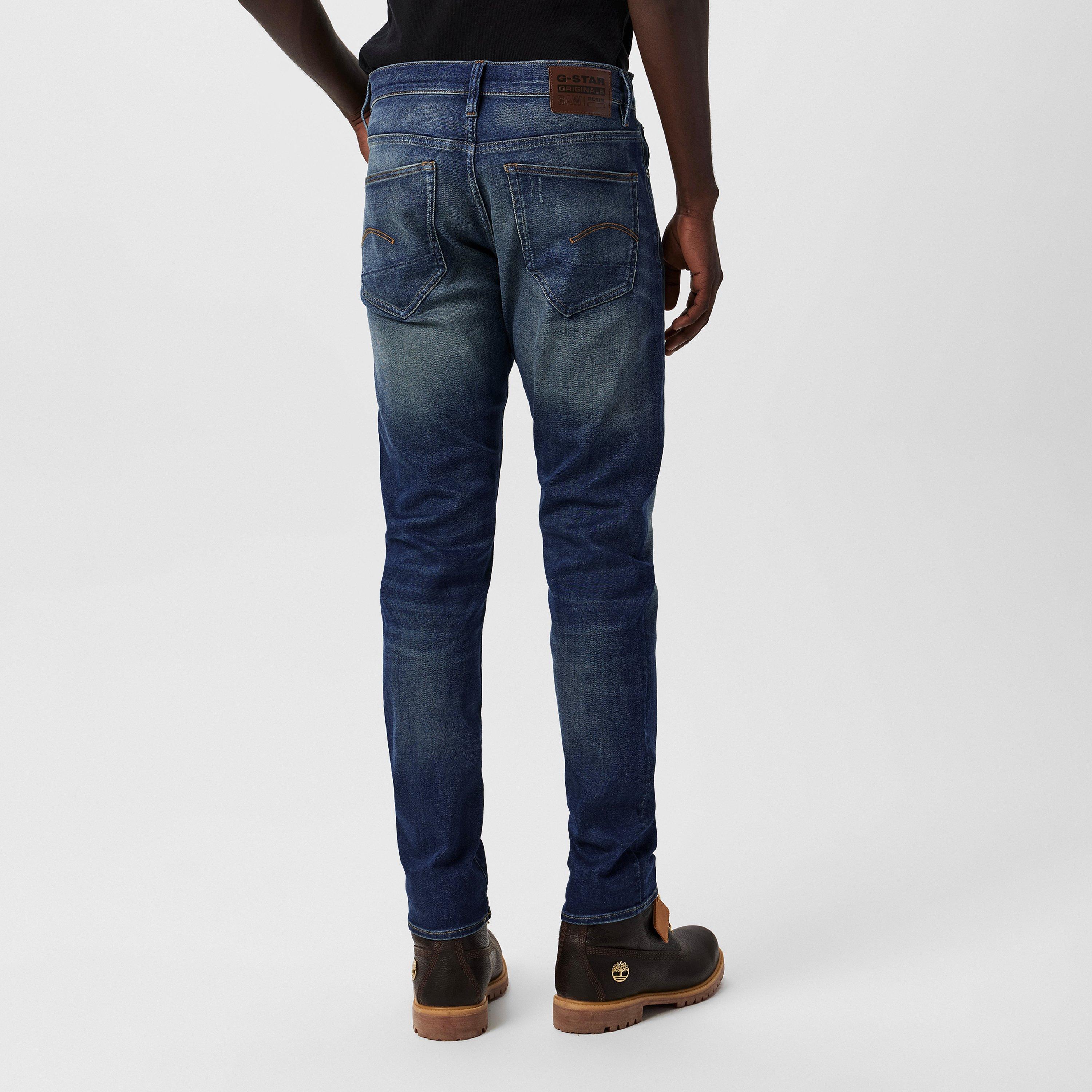 Work Blue Faded - G Star - 3301 Slim Jeans - 4