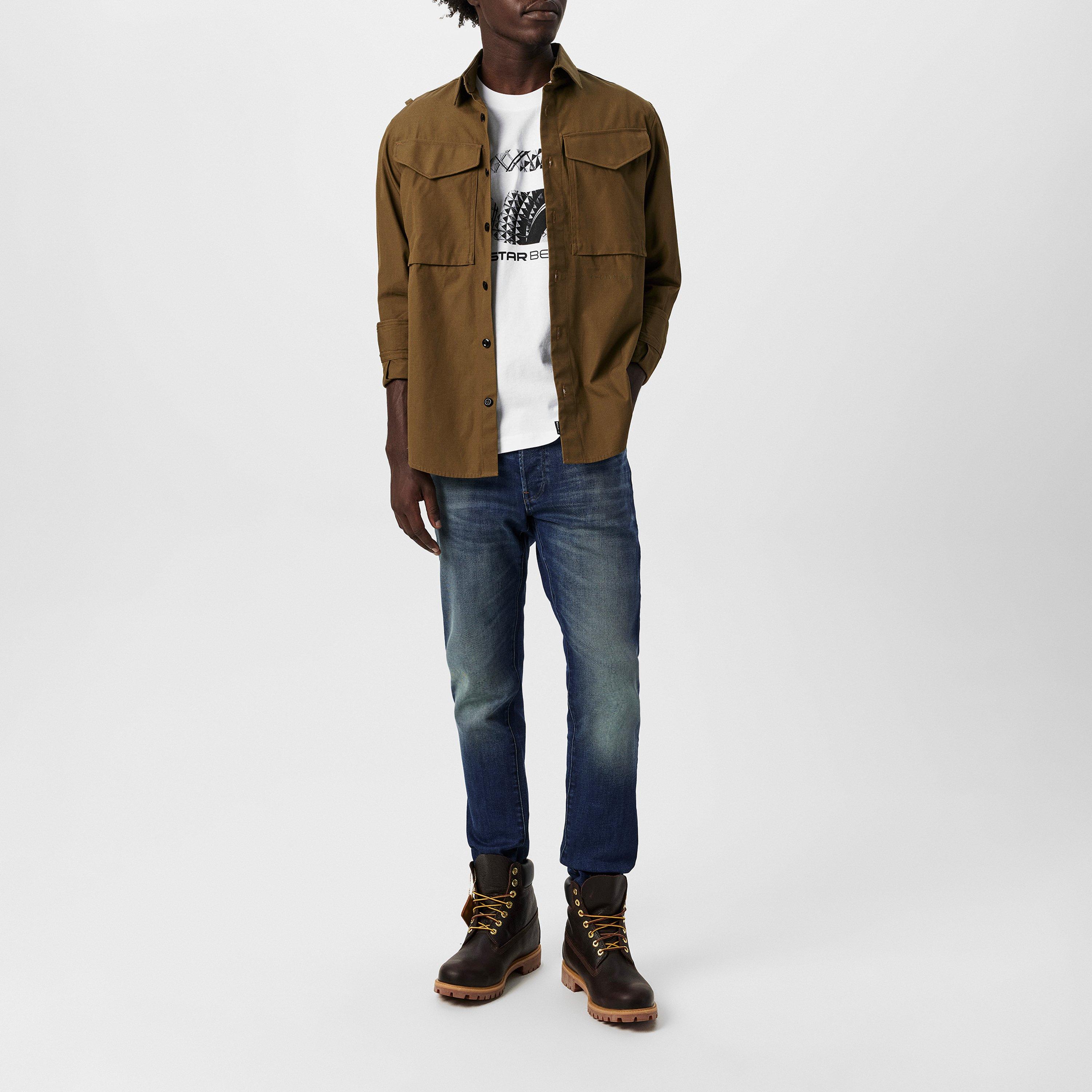 Work Blue Faded - G Star - 3301 Slim Jeans - 6