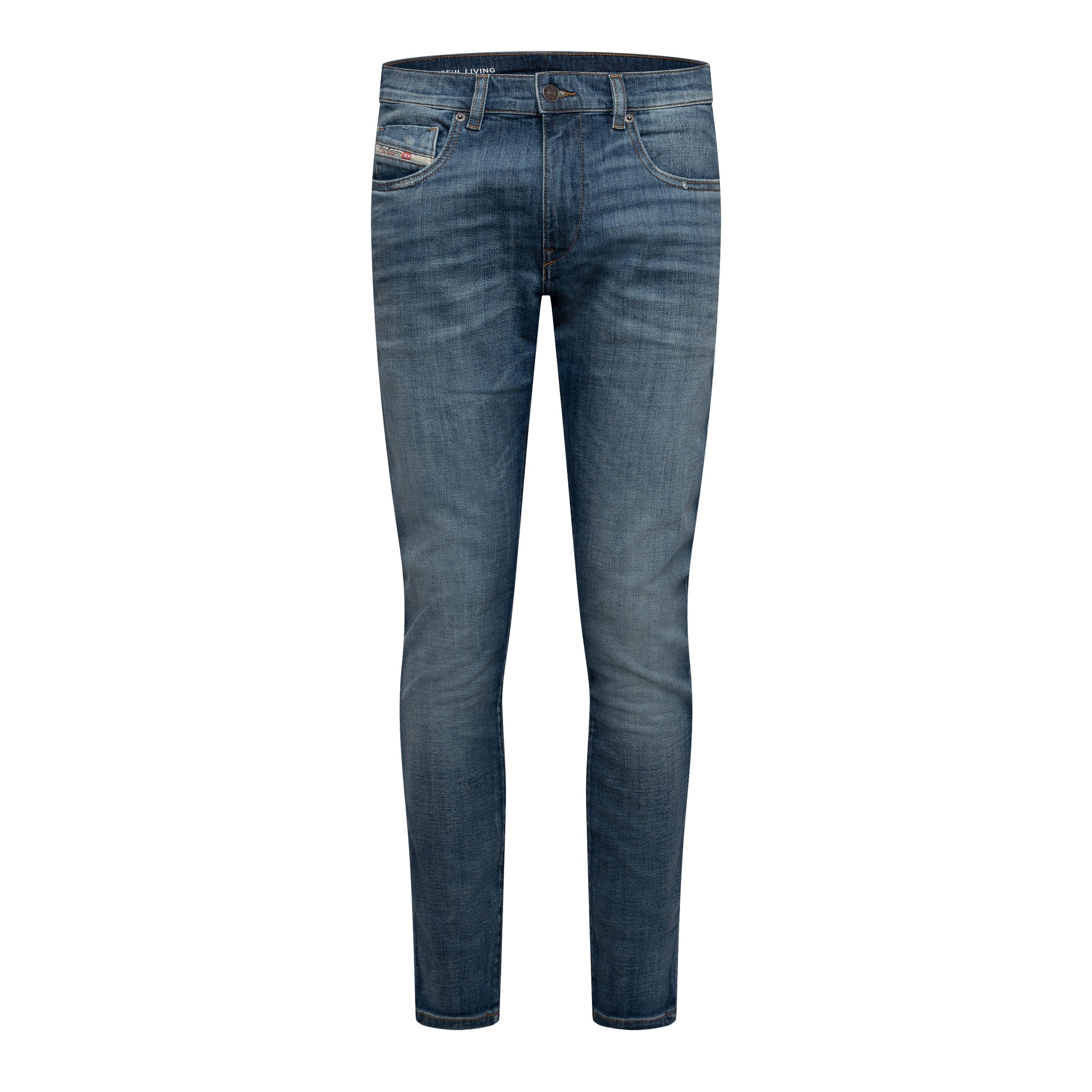 Blue Denim - Diesel - Men's 2019 D-Strukt Slim Fit Jeans - 1