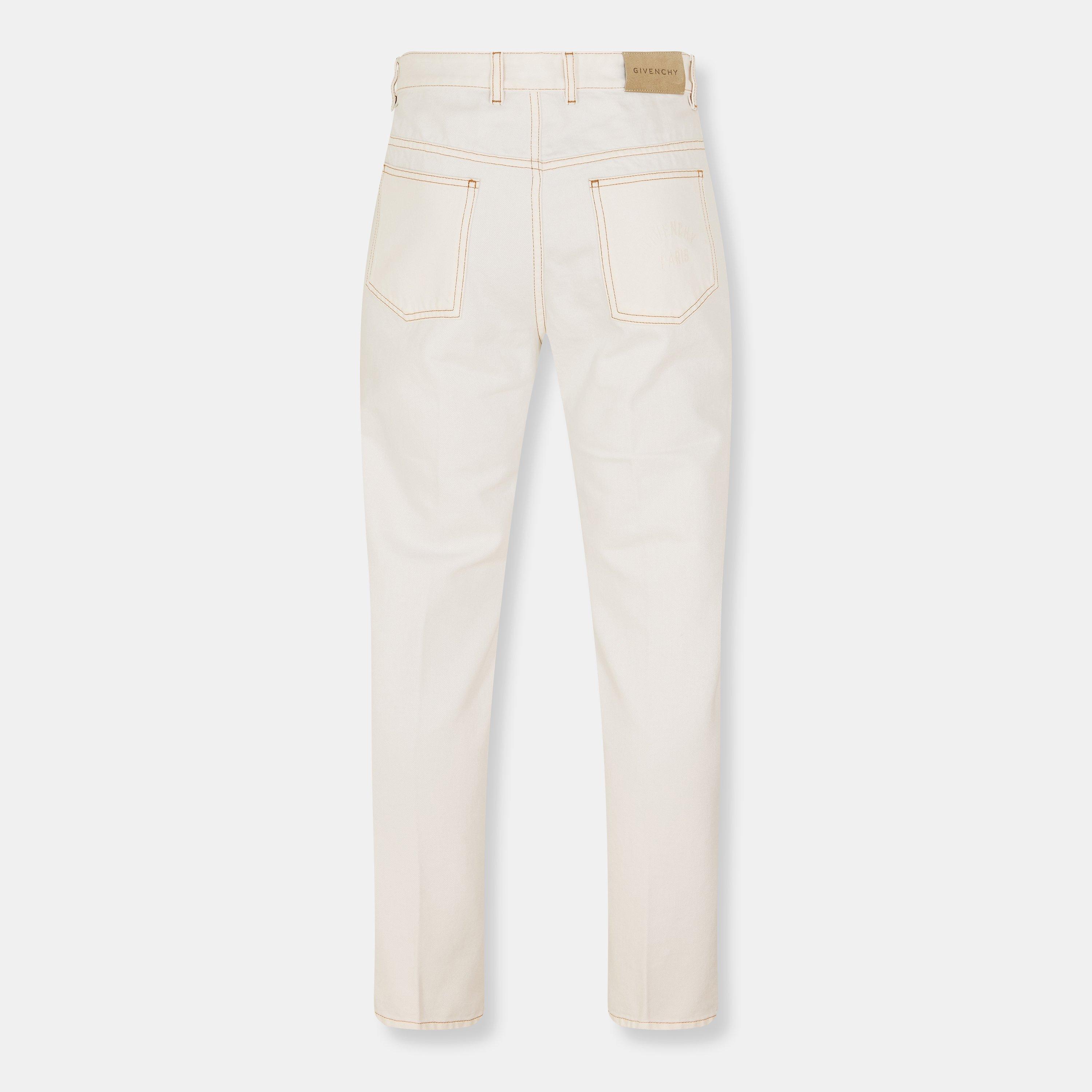 White - GIVENCHY - Men's Straight Jeans - 2