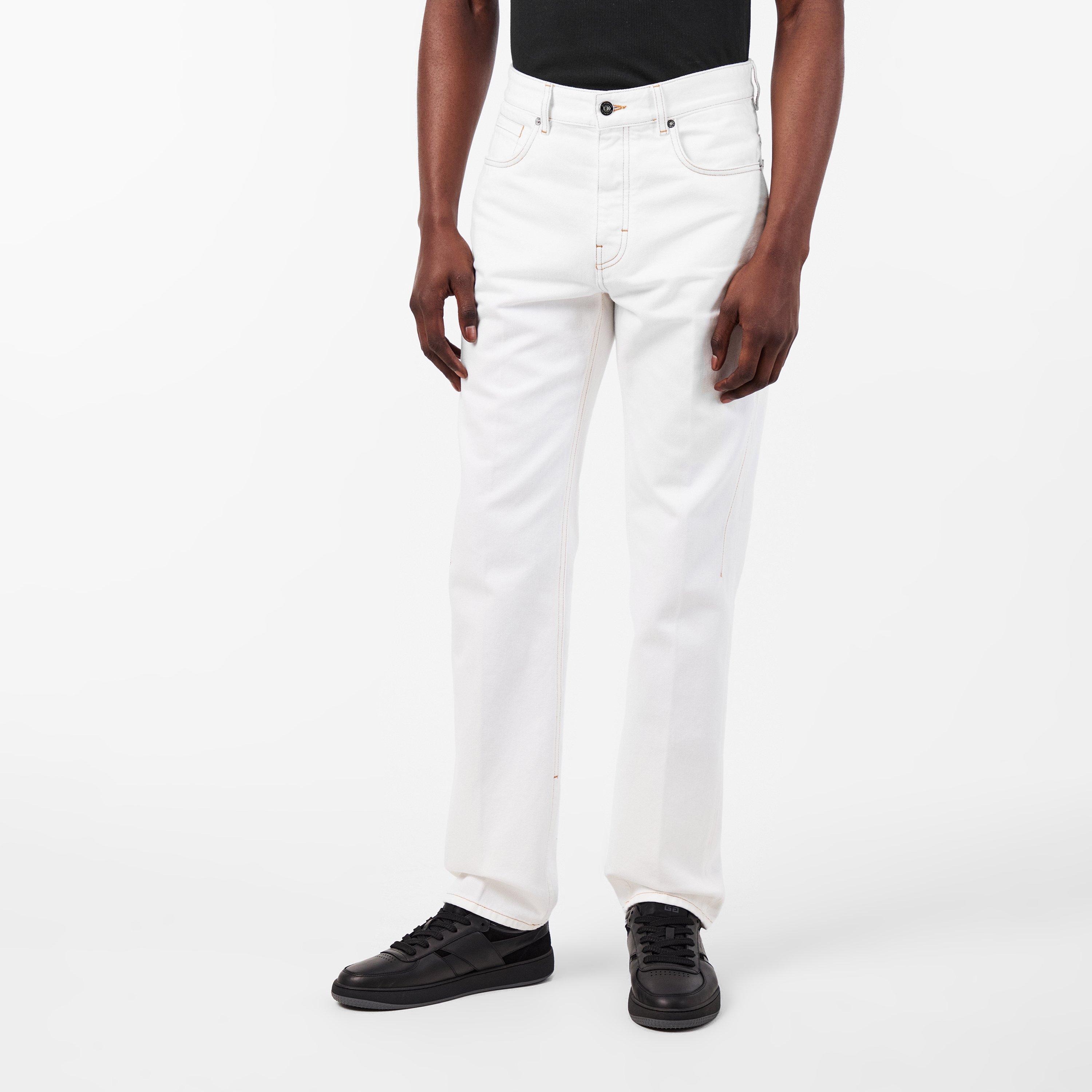 White - GIVENCHY - Men's Straight Jeans - 3